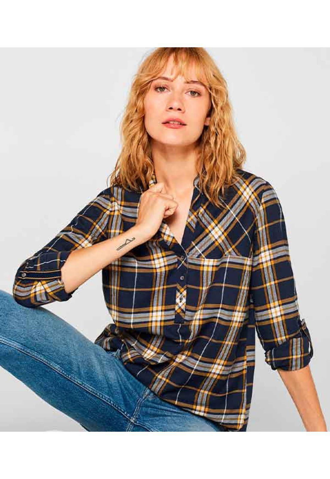 Blusa de franela, 100% algodón-4