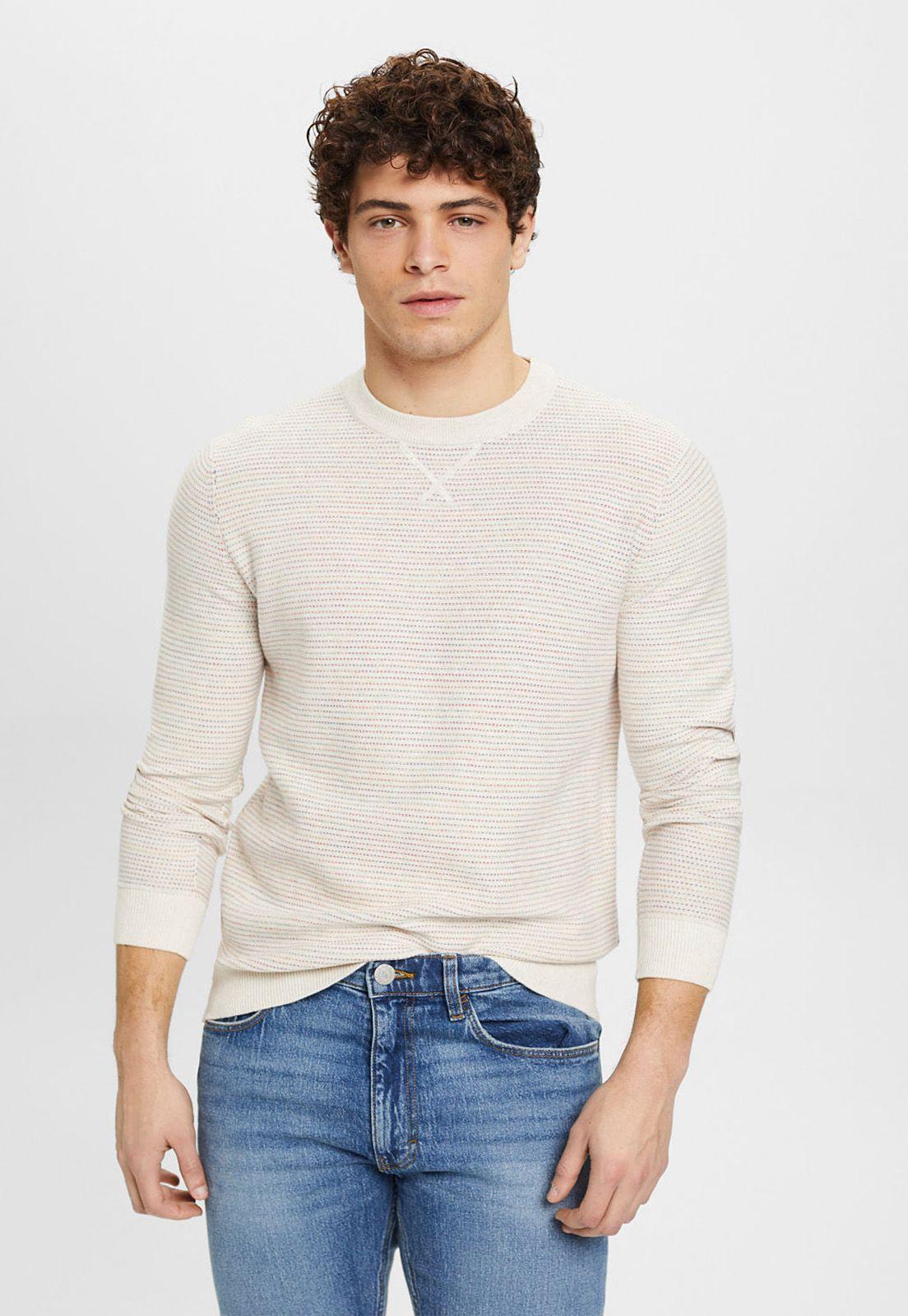 Sweater De Algodón Ecológico Esprit  Azul marino-0