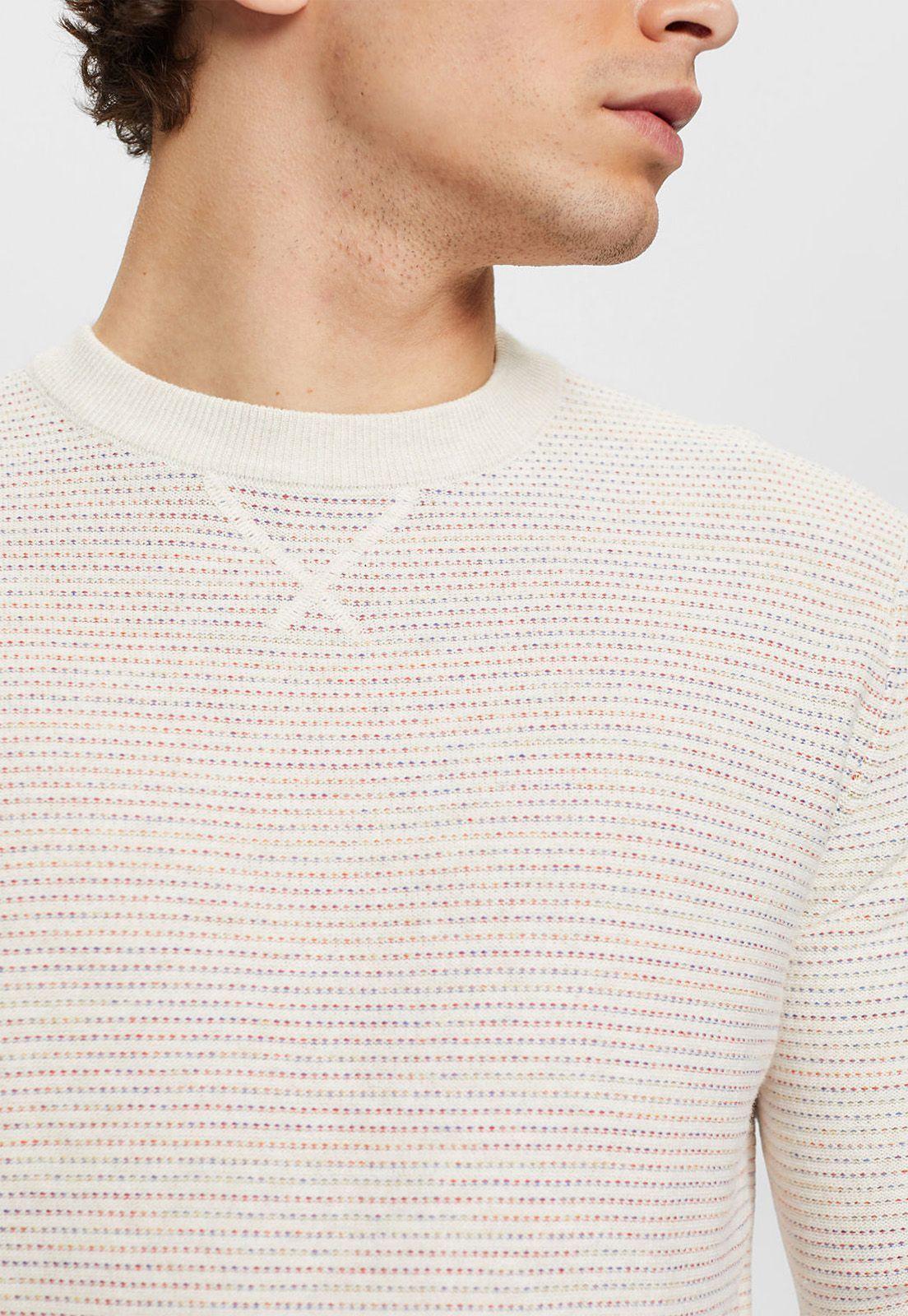 Sweater De Algodón Ecológico Esprit  Azul marino-3
