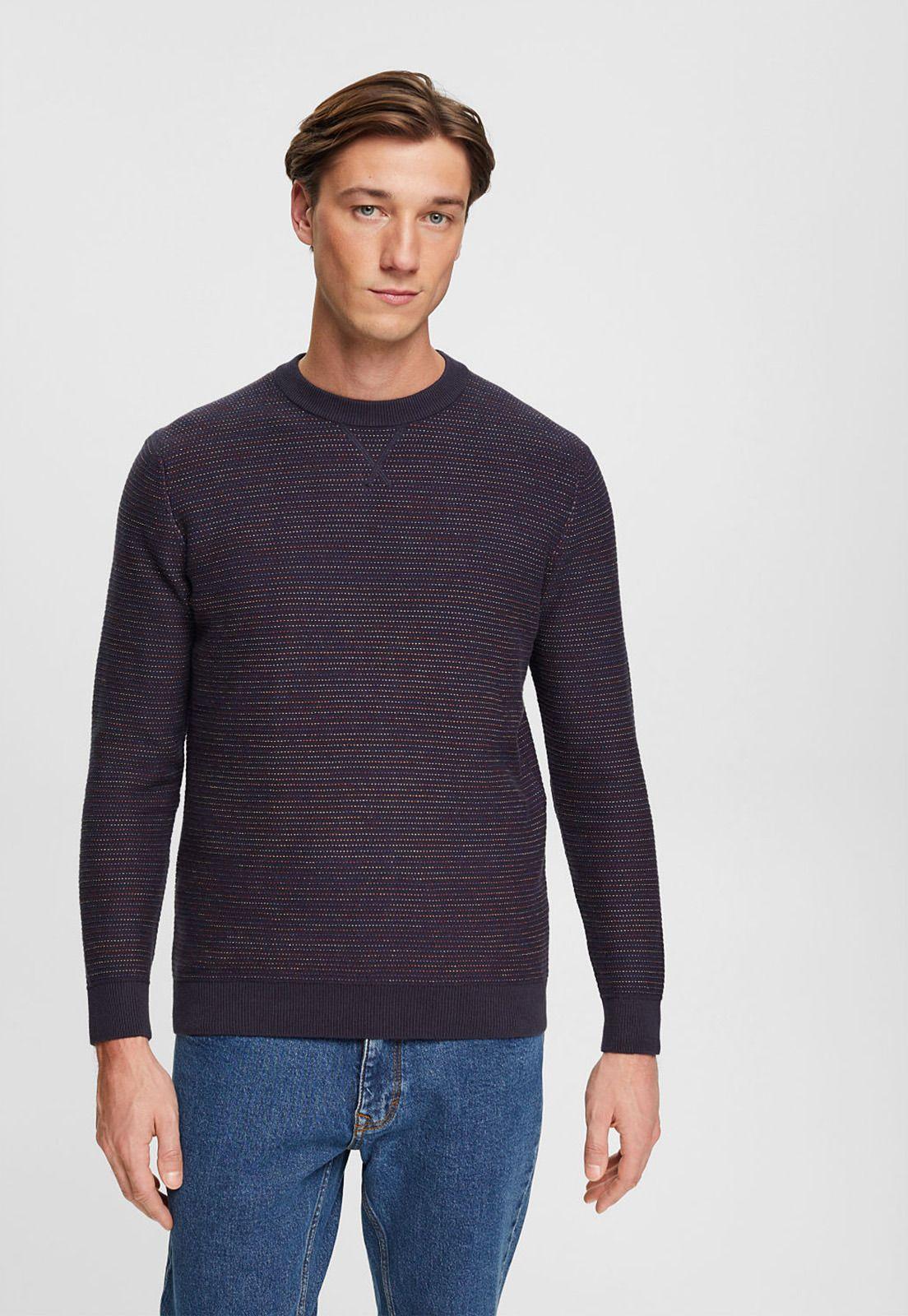 Sweater De Algodón Ecológico Esprit  Azul marino-0