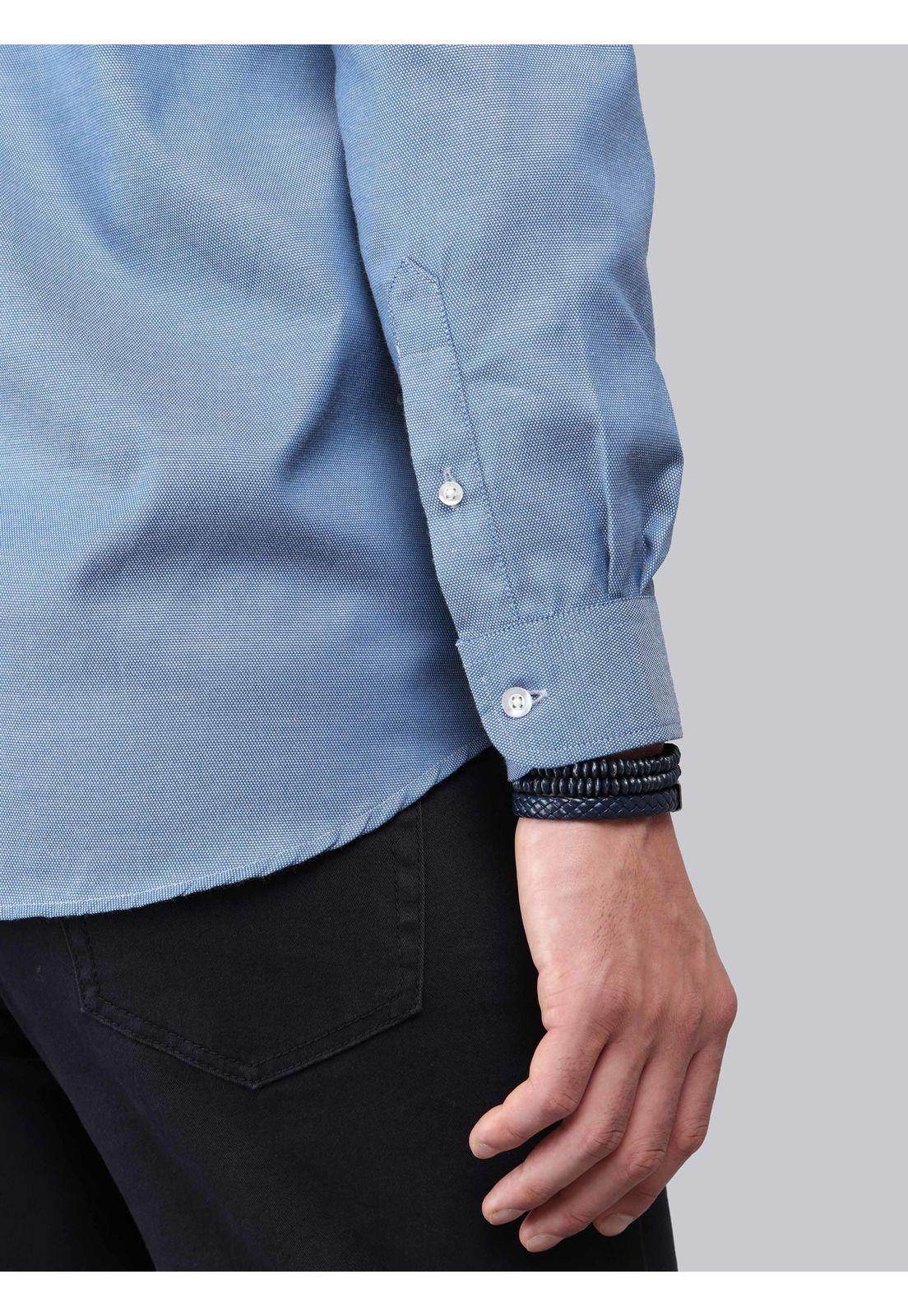 Camisa Fantasía Regular Fit Azul Arrow CM33064AZ-5