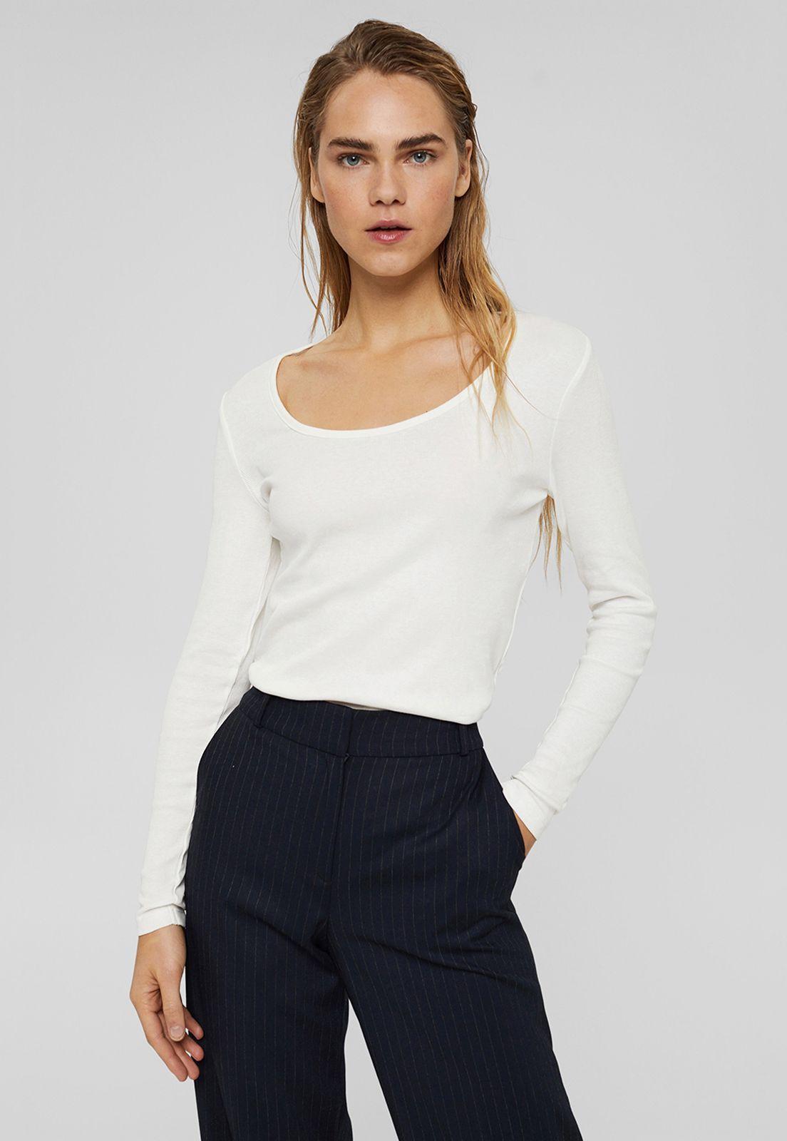 Polera mujer manga larga Esprit-0