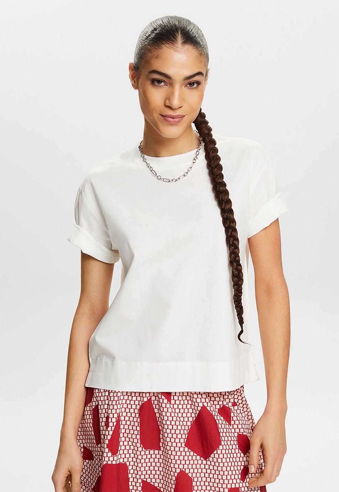 Polera De Algodón Mujer Esprit 034EE1K322-0