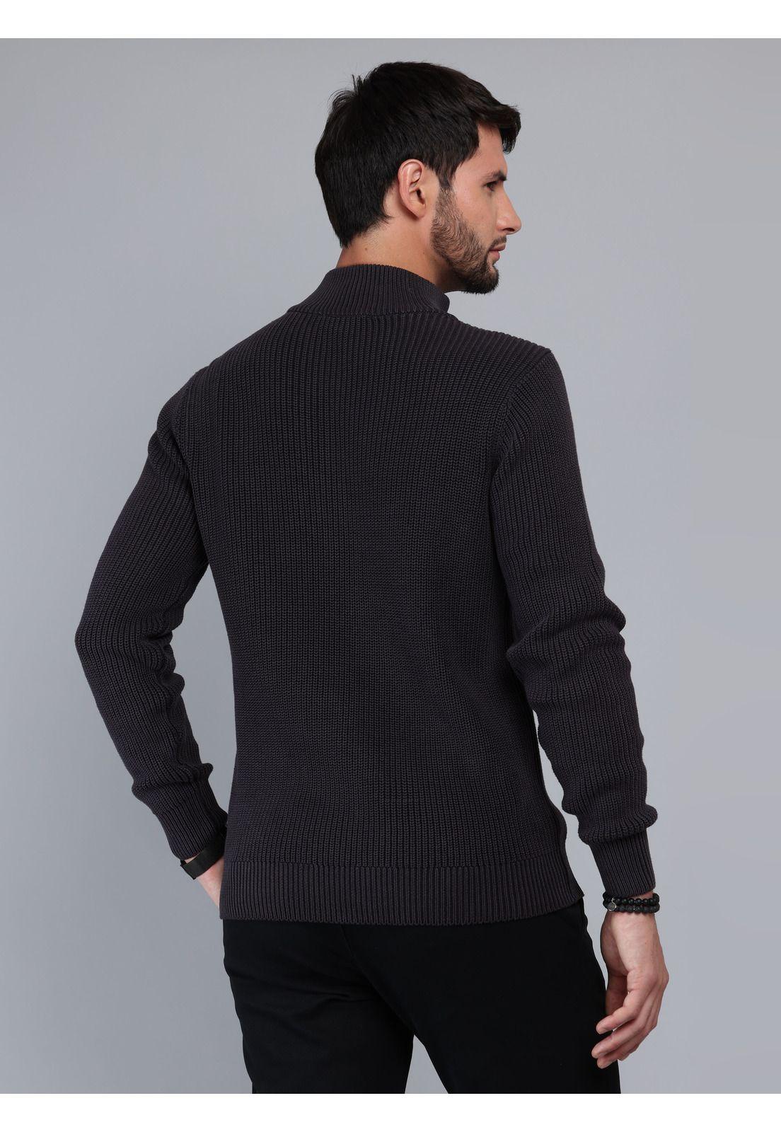 Sweater Stone Wash Regular Fit Negro Arrow SW33076NE-1