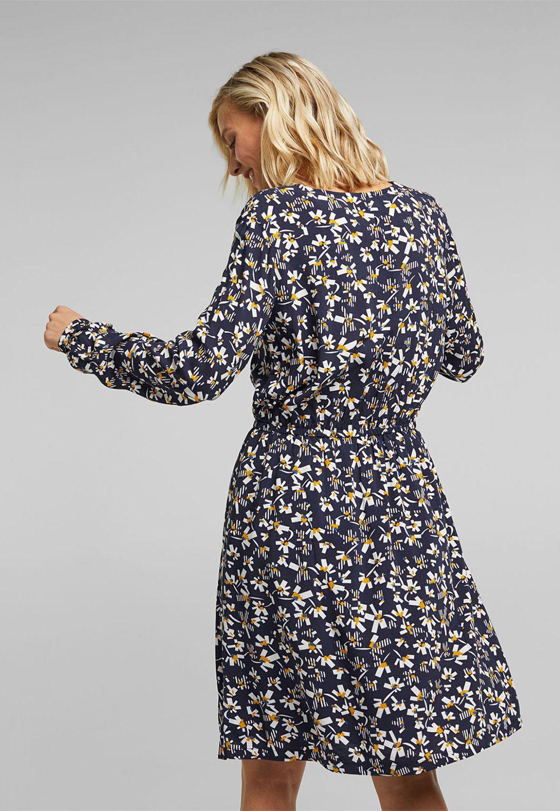 Vestido Midi Estampado Esprit-1