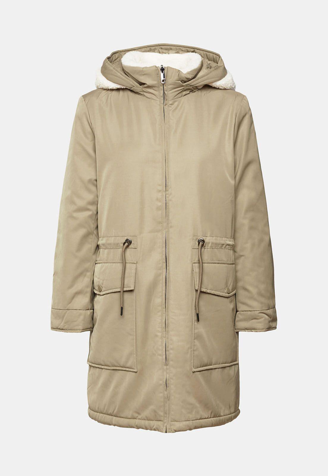 Abrigo Impermeable Con Capucha Mujer Esprit-3