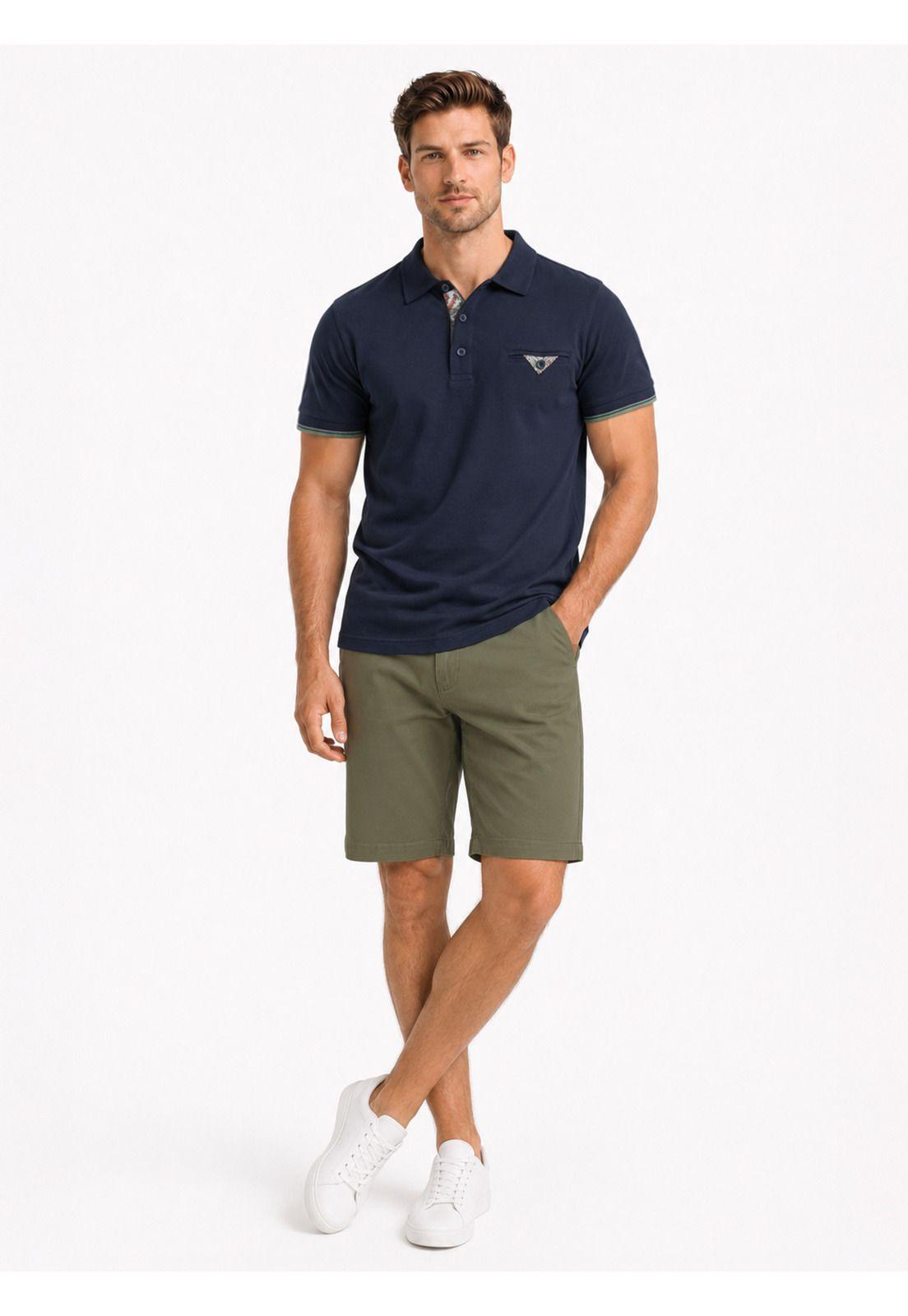 Polera Pique Regular Fit Azul Arrow PO34039AZ-3