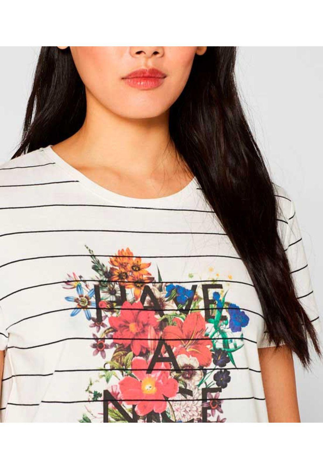 Polera con estampado floral, 100 % algodón-5