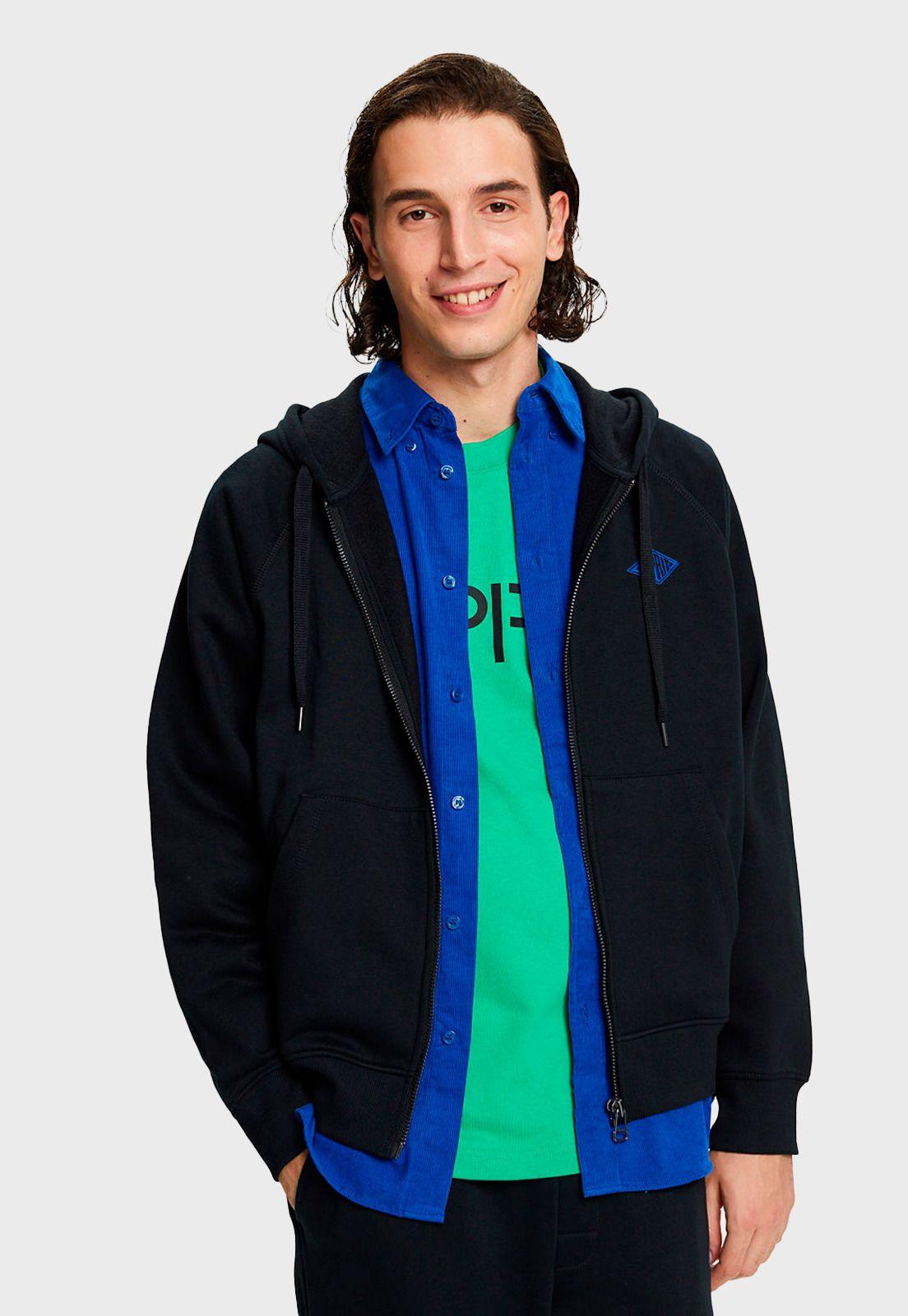 Polerón Con Capucha Bordada Con Logo Hombre Esprit-0