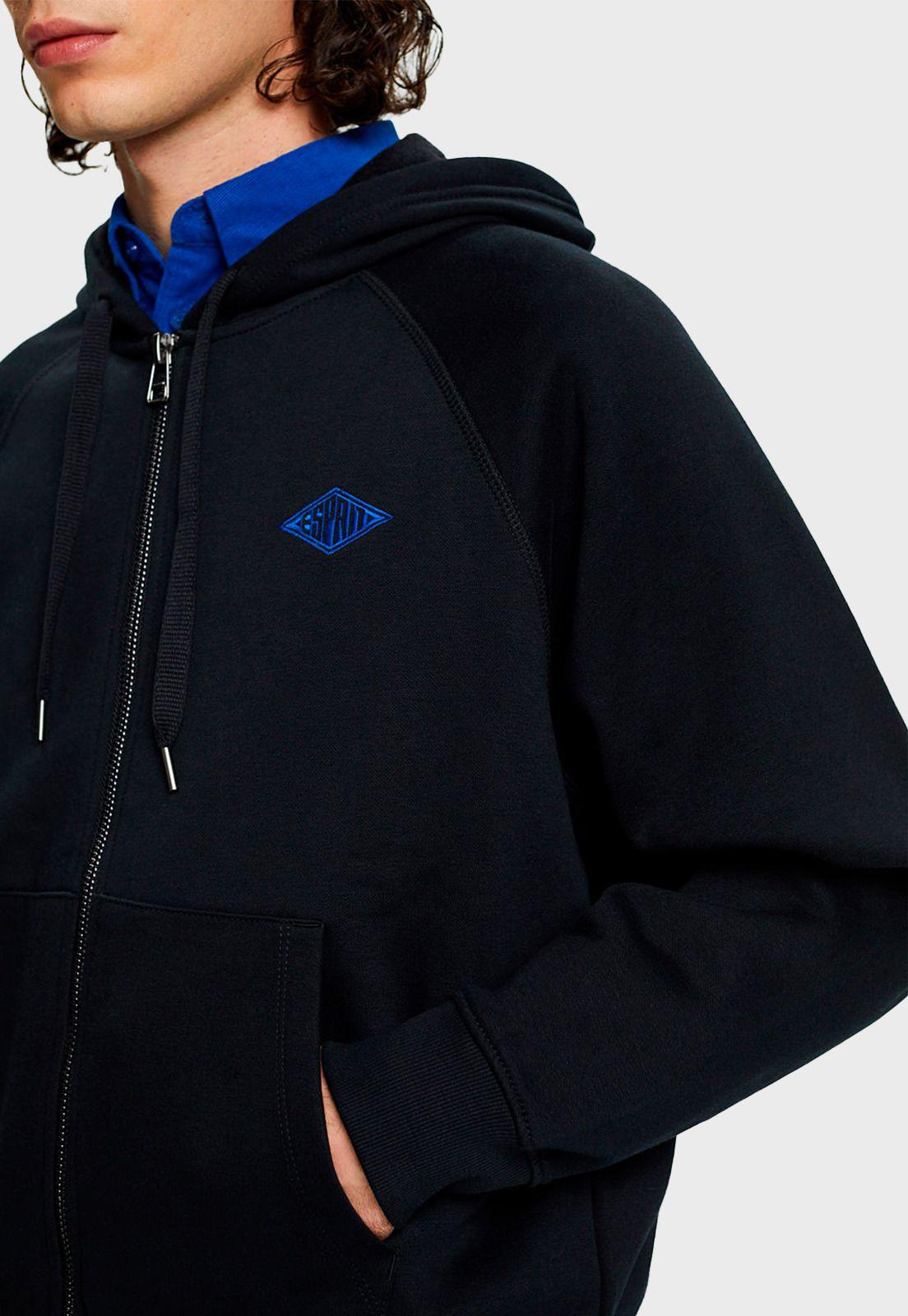 Polerón Con Capucha Bordada Con Logo Hombre Esprit-2