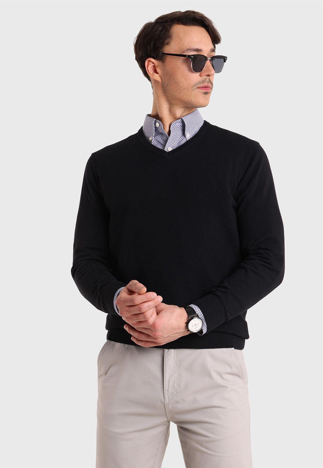 Sweater Cuello V Guy Laroche-0