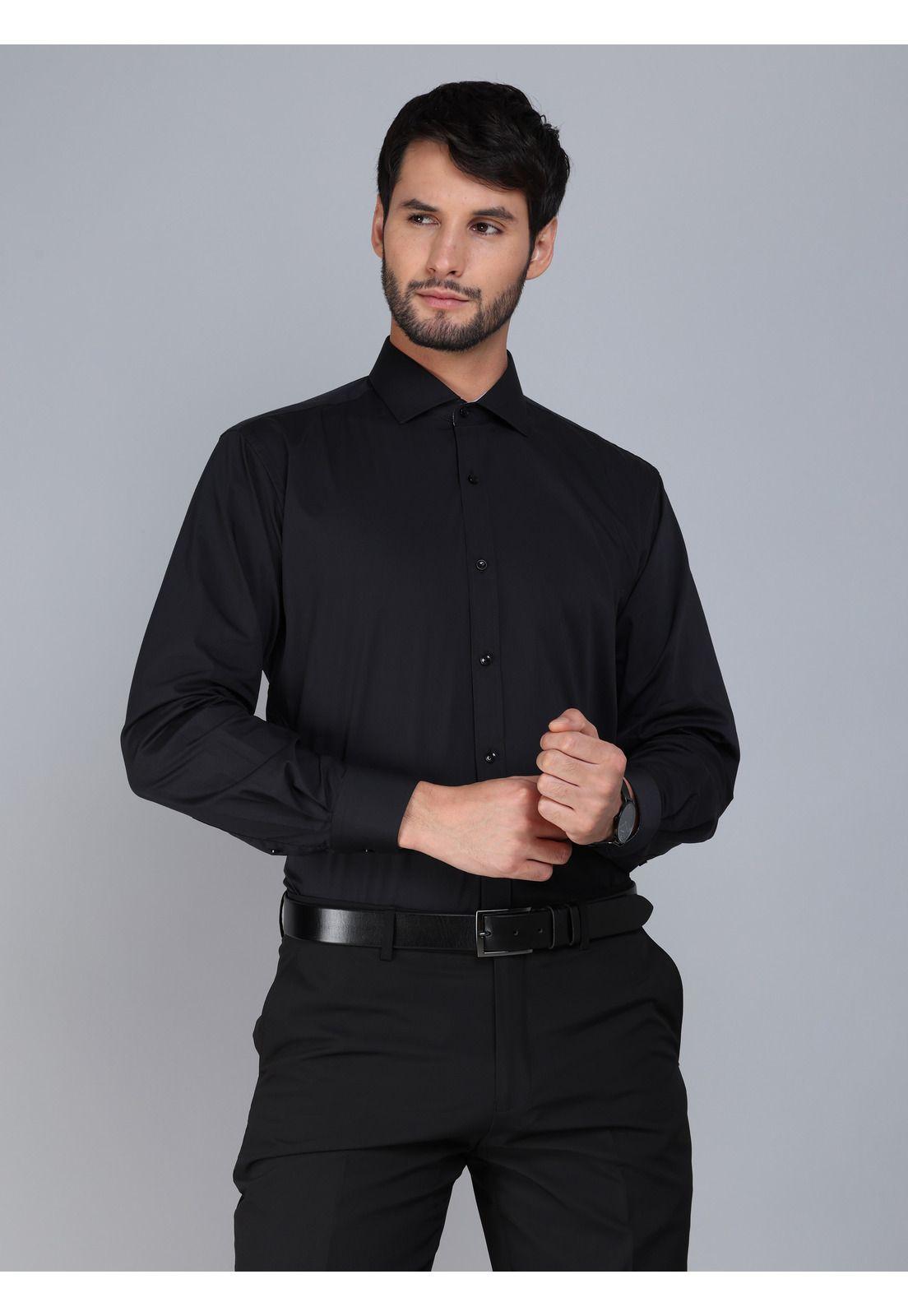 Camisa Formal Spandex Slim Fit Negro Arrow ARM0509NE-0