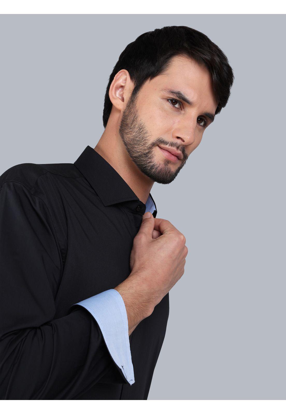 Camisa Formal Spandex Slim Fit Negro Arrow ARM0509NE-3