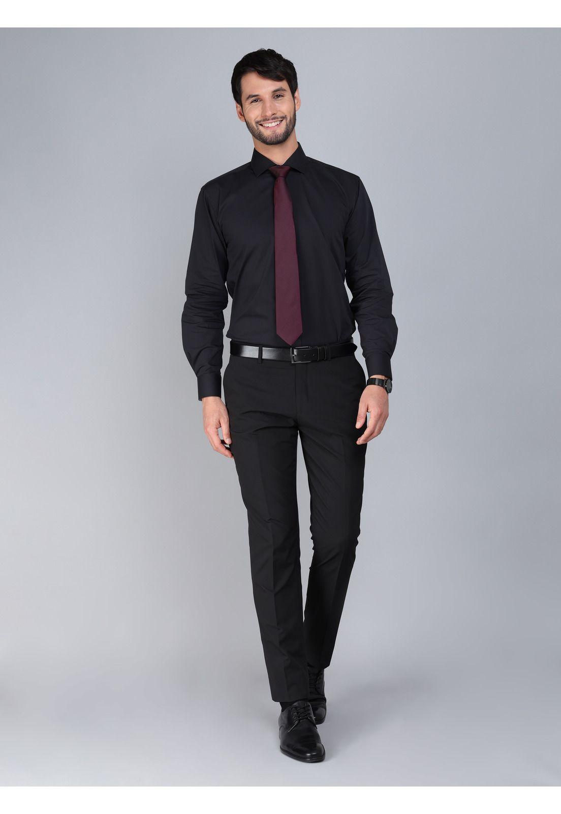 Camisa Formal Spandex Slim Fit Negro Arrow ARM0509NE-4