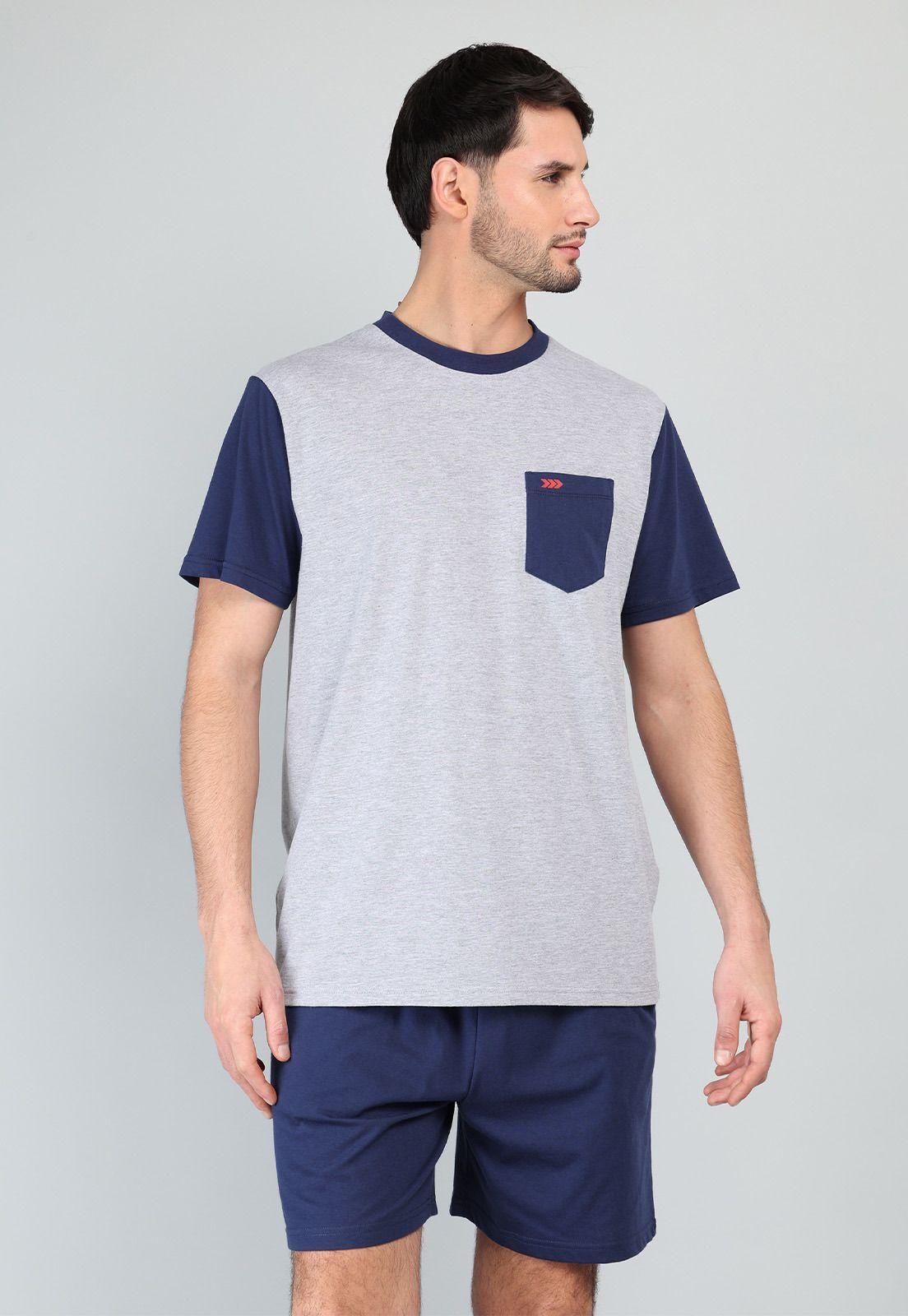 Pijama Corto Cuello Redondo Arrow P1V3207GR-0