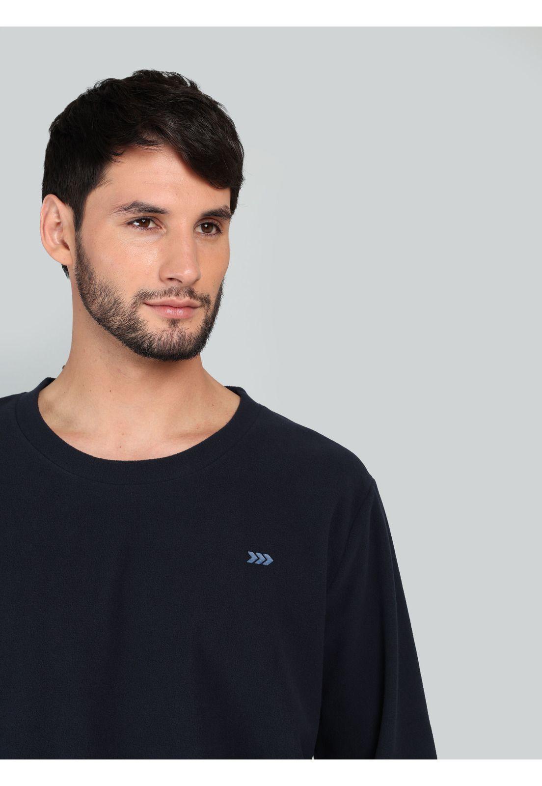 Pijama Largo Polar Regular Fit Azul Arrow P1I3308AZ-2