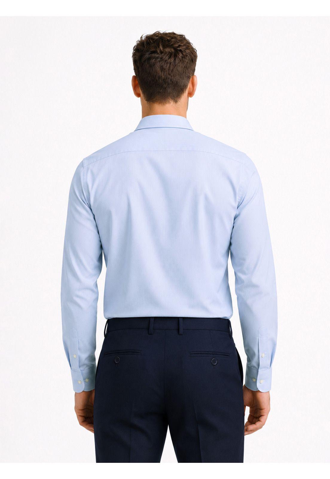 Camisa Formal Rayas Non Iron Tailored Fit Celeste Arrow ARM0490CE-1