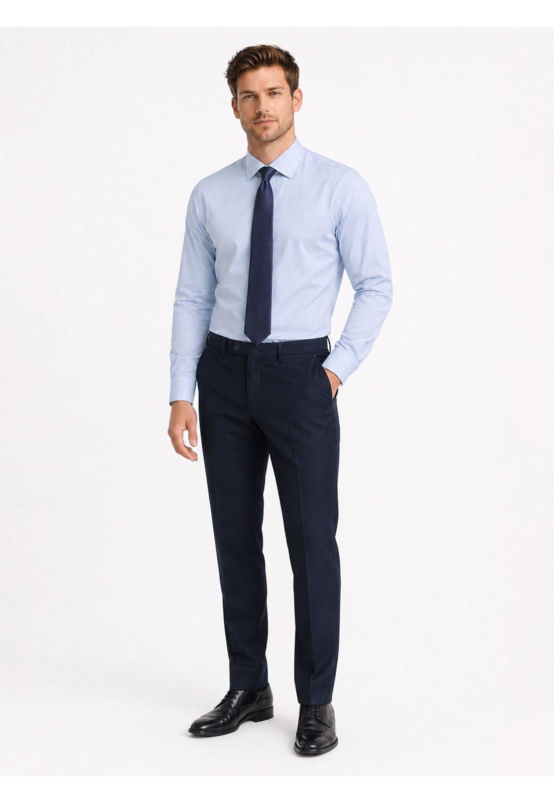 Camisa Formal Rayas Non Iron Tailored Fit Celeste Arrow ARM0490CE-2