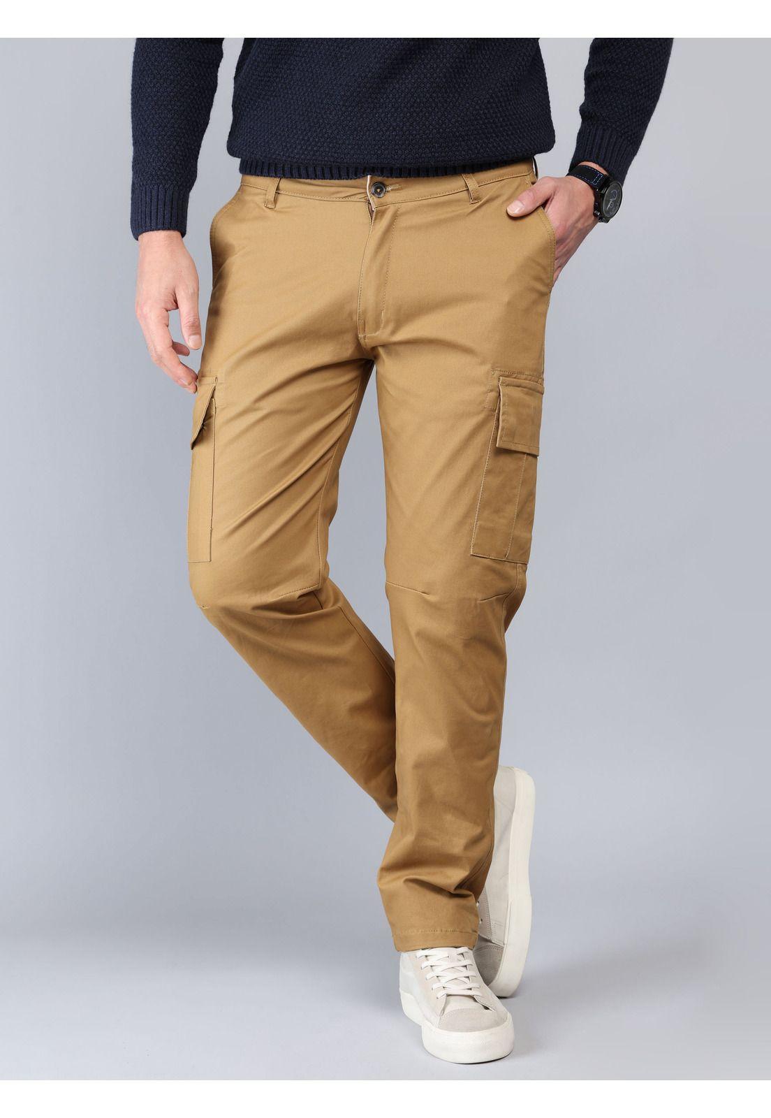 Pantalón Cargo Spandex Regular Fit Camel Soviet SCIB101TA-0