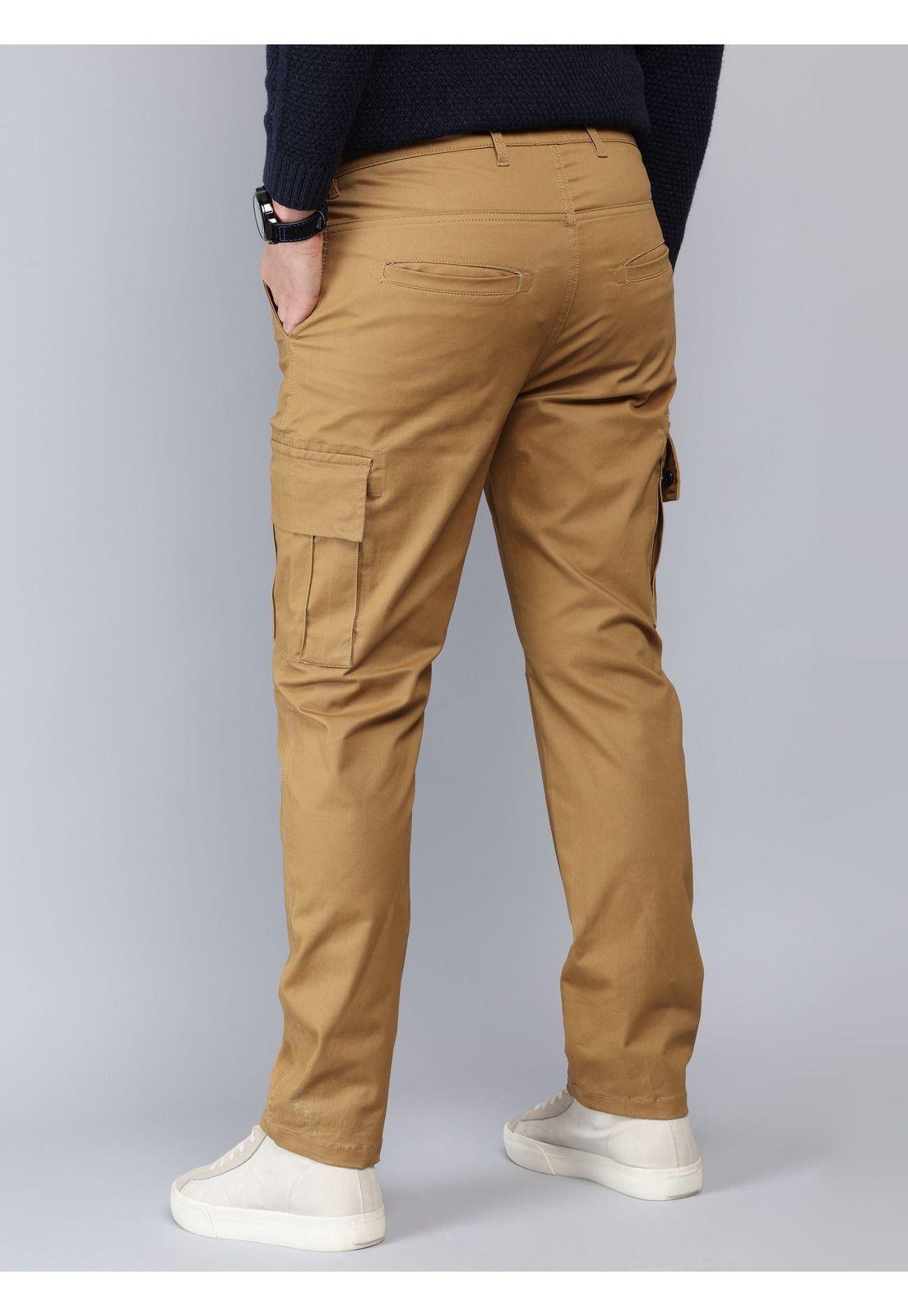 Pantalón Cargo Spandex Regular Fit Camel Soviet SCIB101TA-1