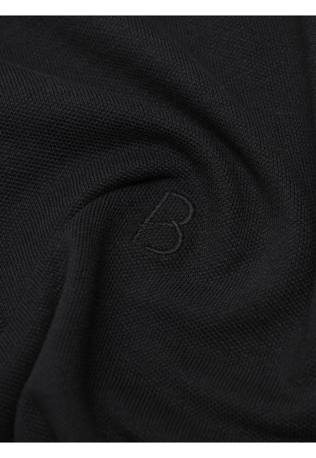 Polera Pique Regular Fit Negro Piero Butti PBDVK50NE-5