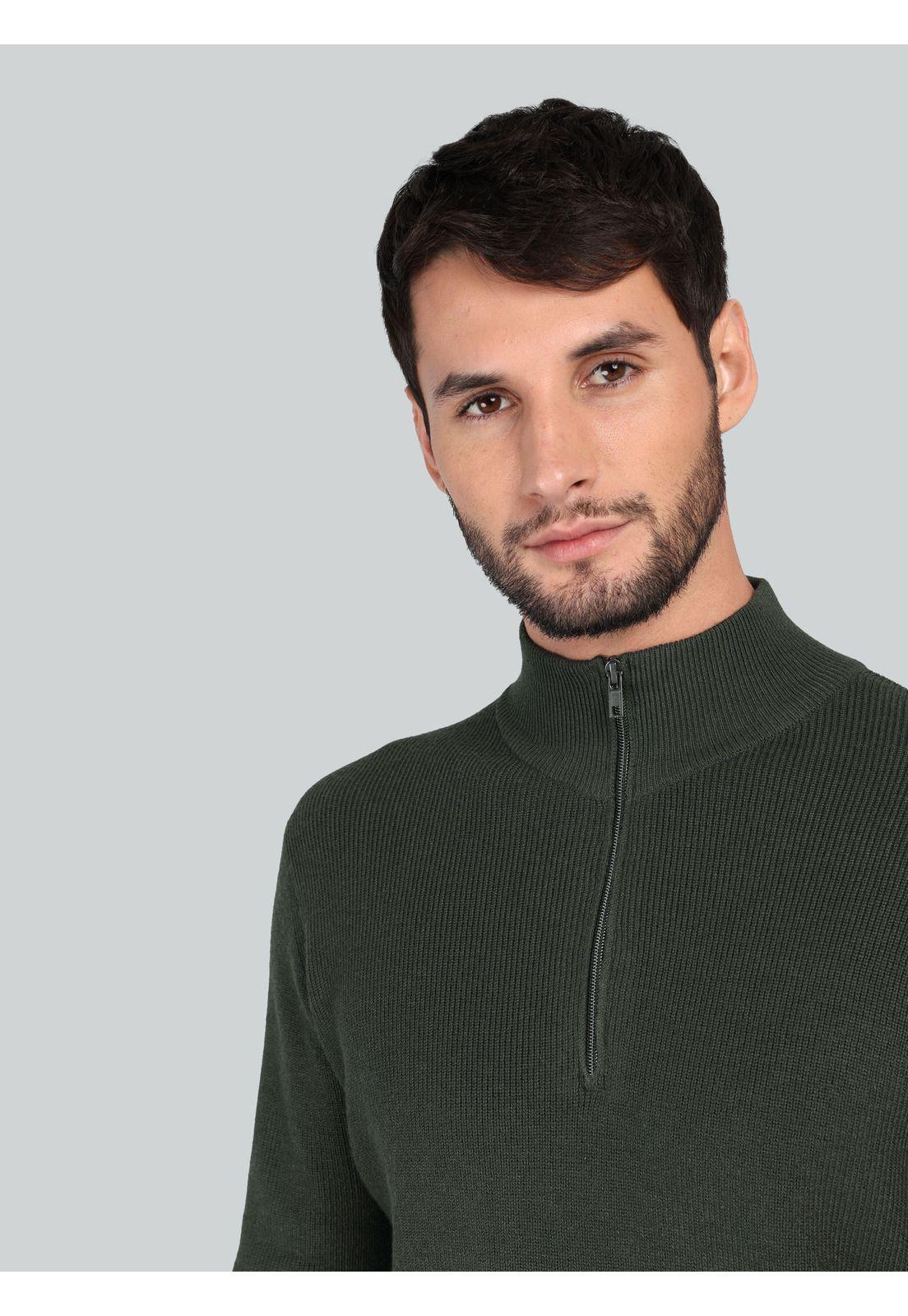 Sweater Cuello Alto Regular Fit Verde Arrow SW3350RVE-2
