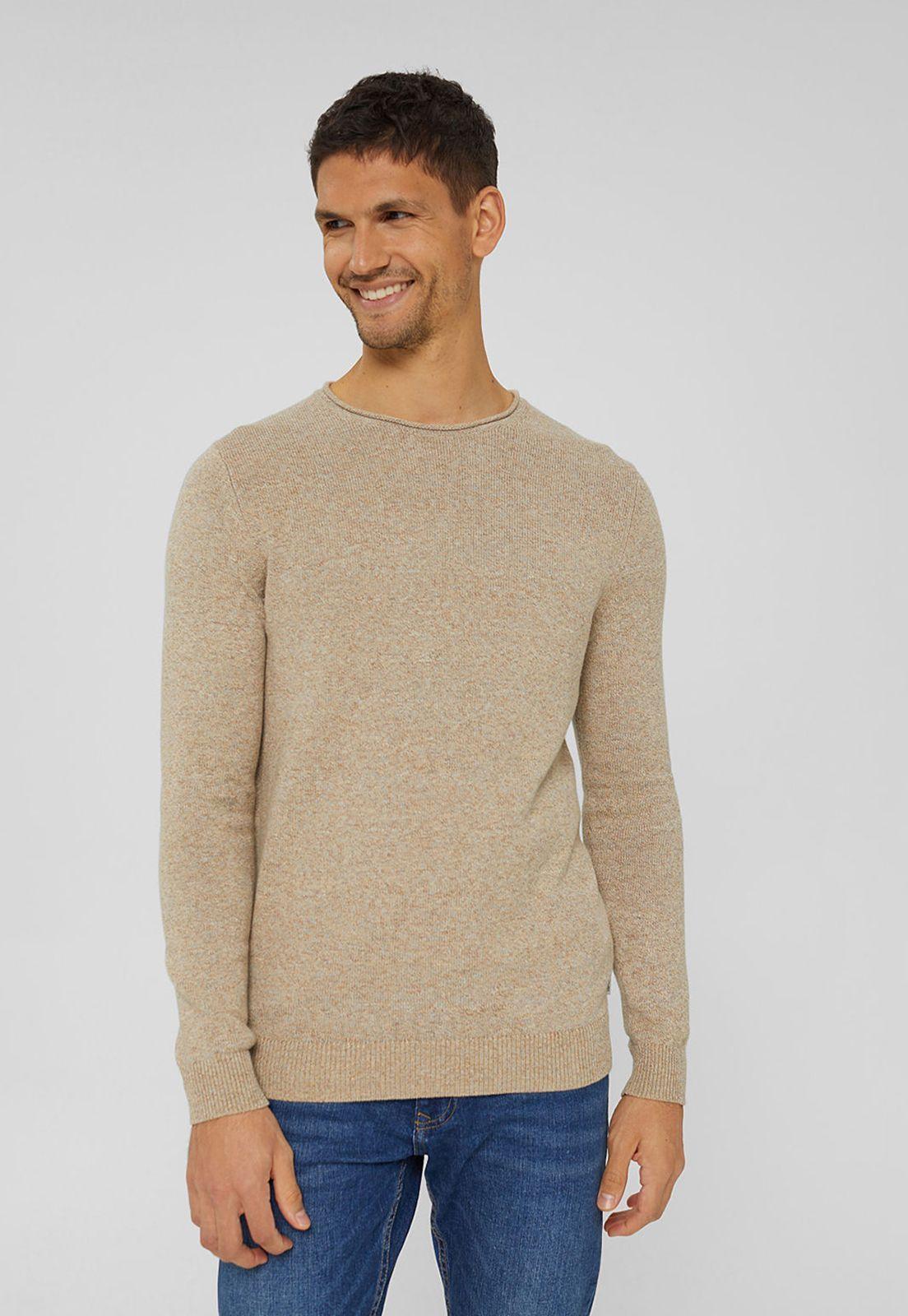 Sweater Jaspeado Esprit Azul oscuro-0
