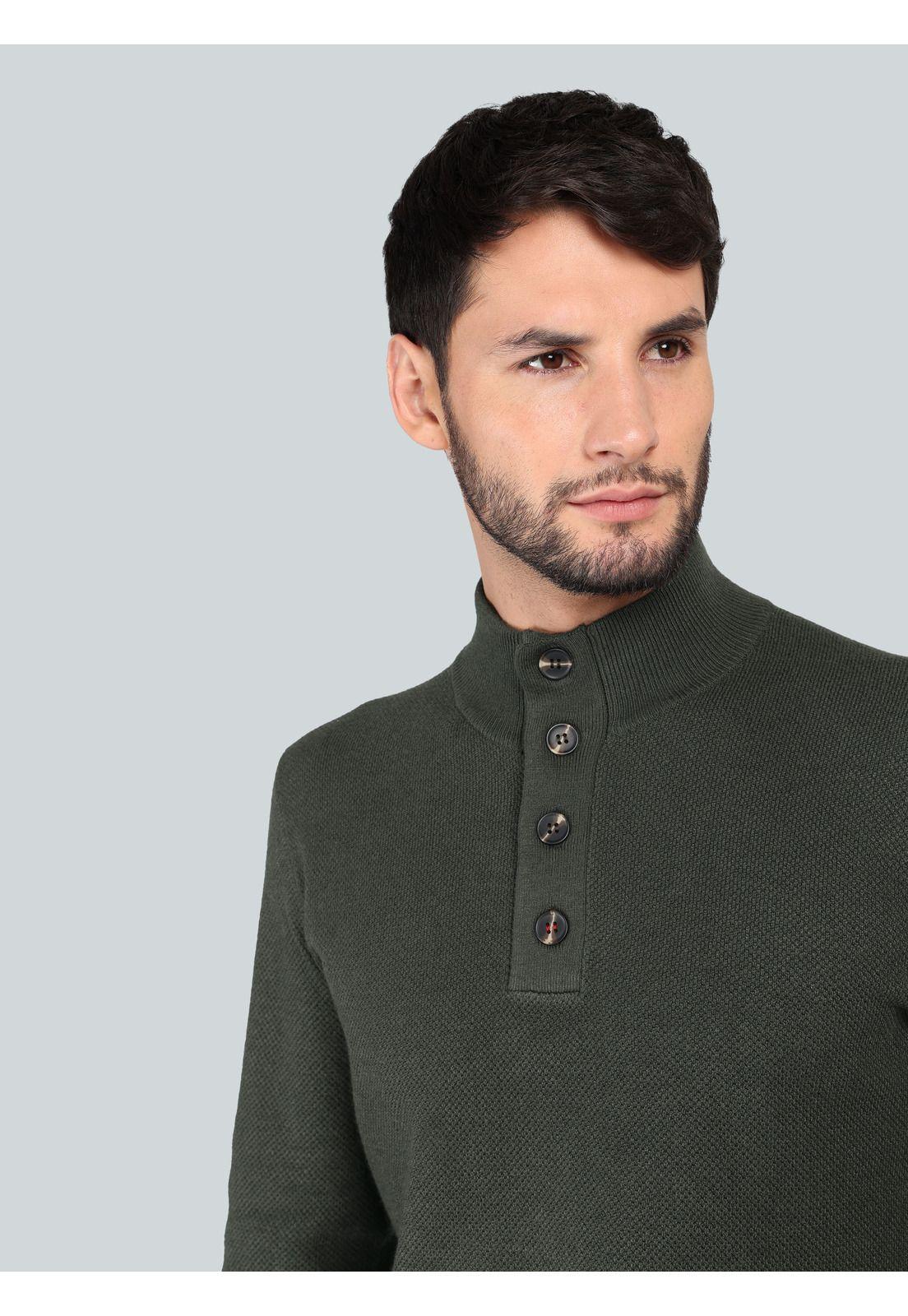 Sweater Cuello Alto Regular fit Verde Arrow SW33009VE-2