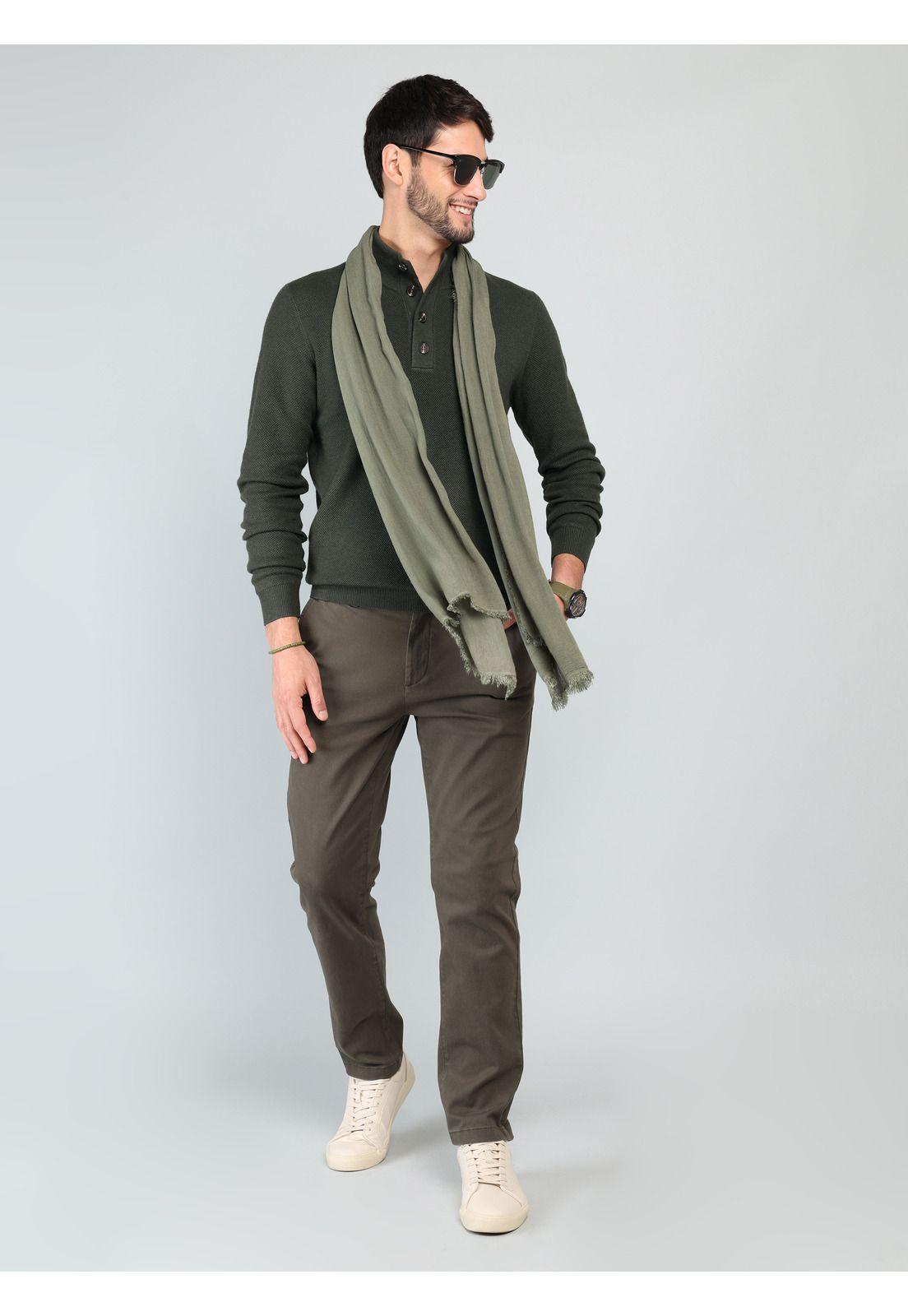 Sweater Cuello Alto Regular fit Verde Arrow SW33009VE-3