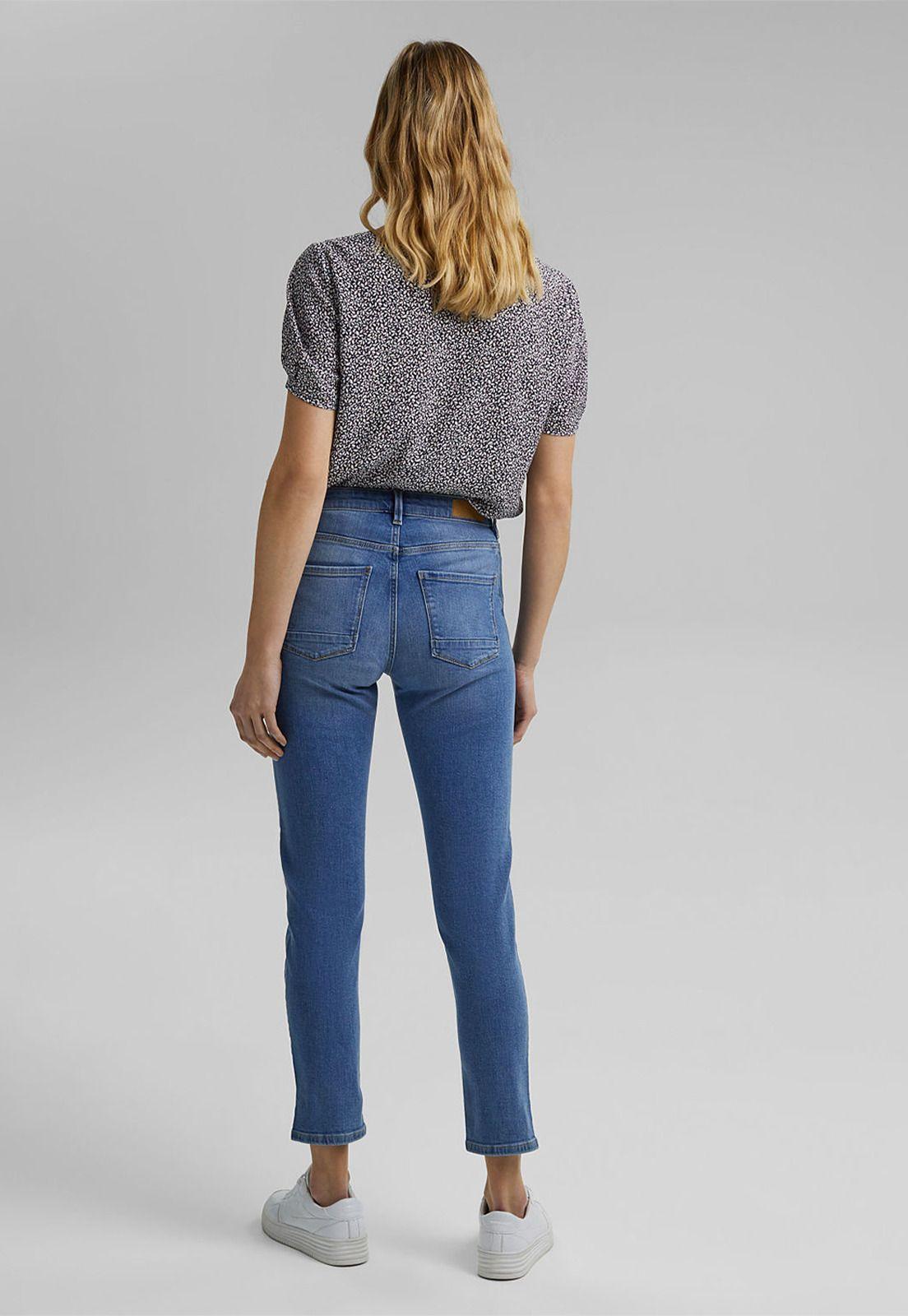 Jeans Mujer Slim High Rise Con Aberturas Esprit-1