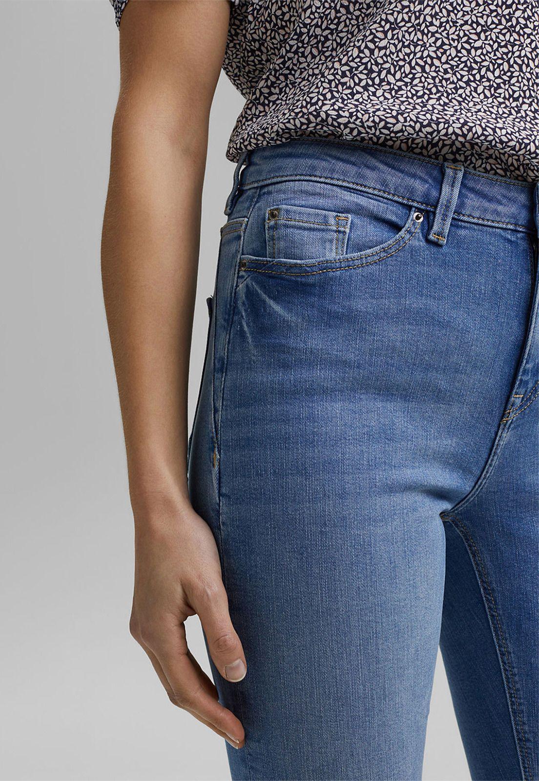 Jeans Mujer Slim High Rise Con Aberturas Esprit-2