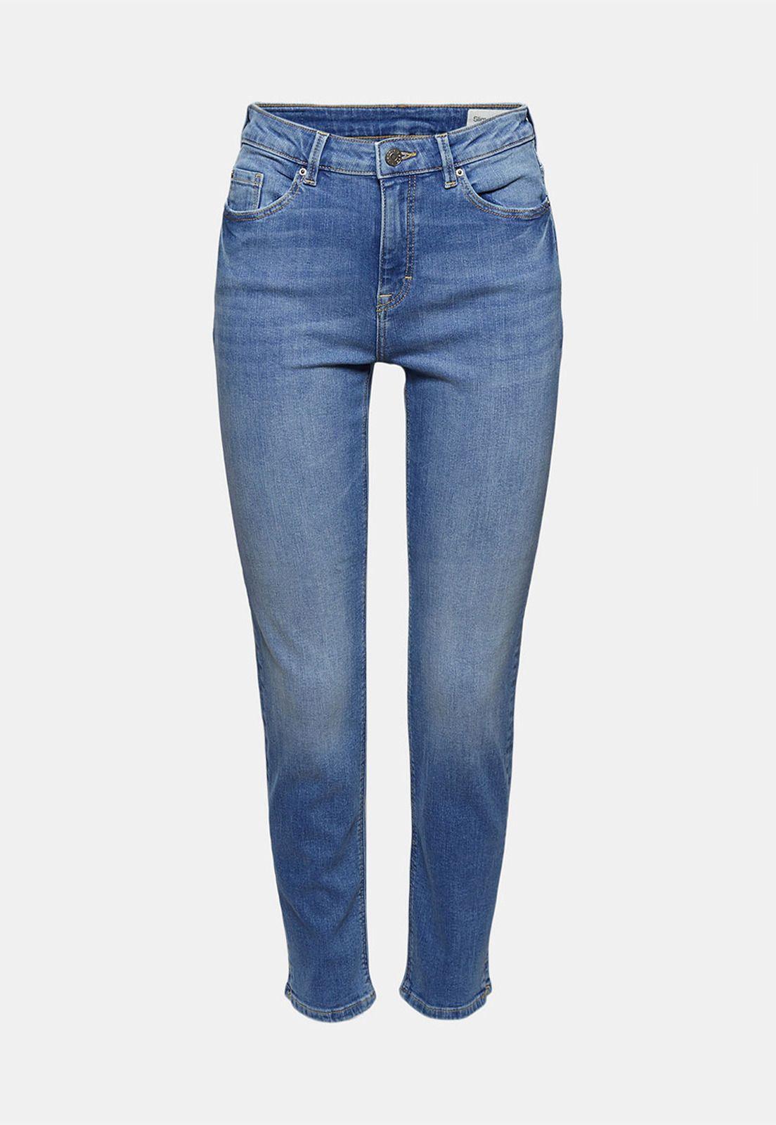 Jeans Mujer Slim High Rise Con Aberturas Esprit-3