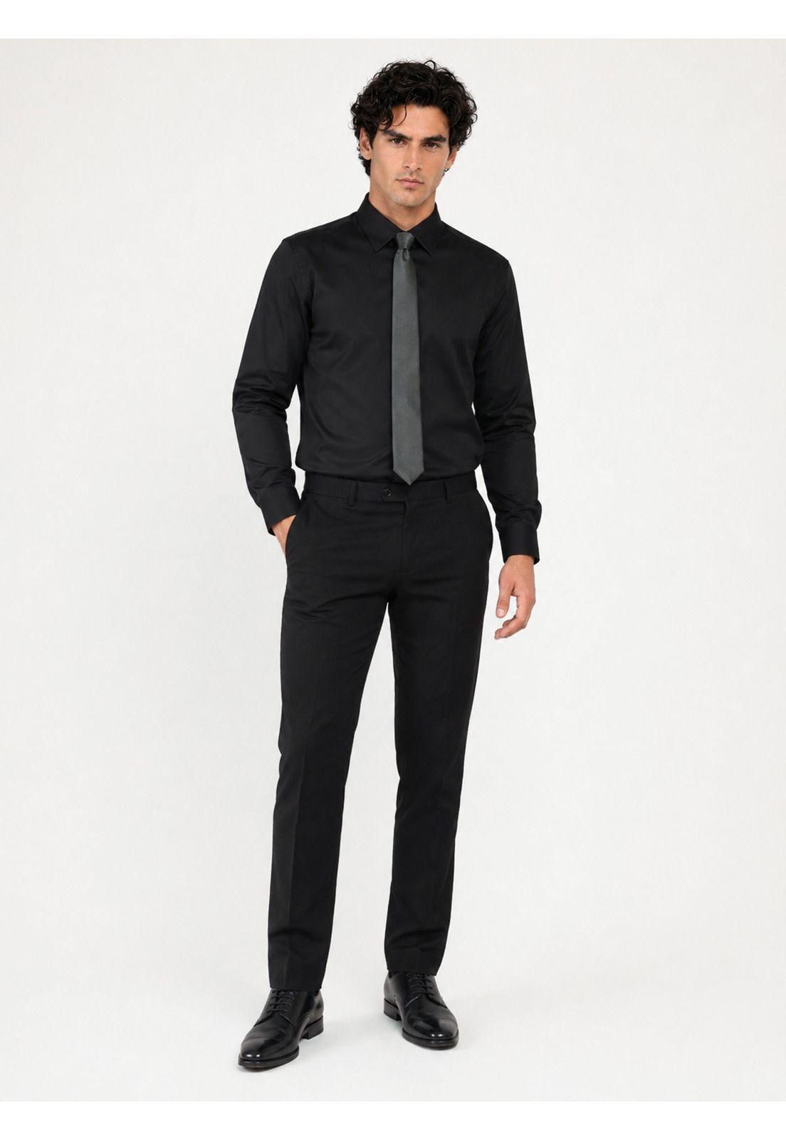 Camisa Formal Spandex Slim Fit Negro Arrow ARM0643NE-2