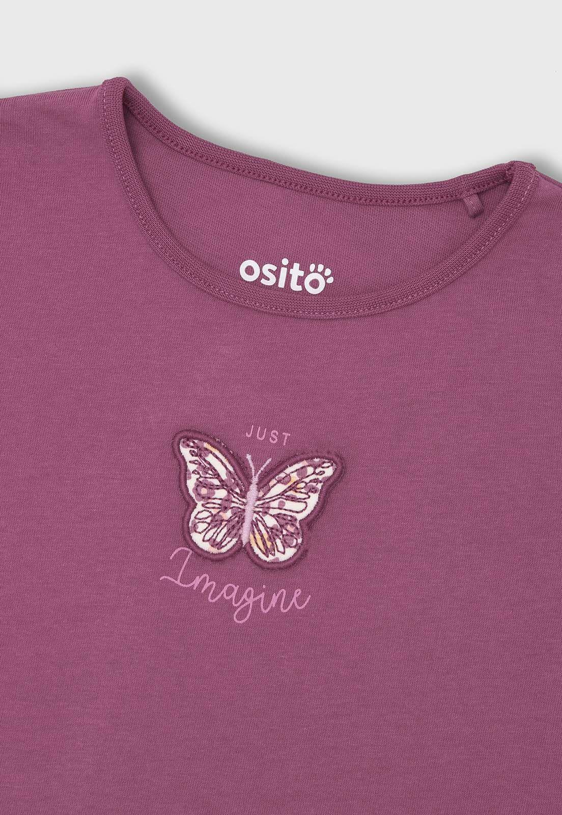 Polera Manga Larga Niña Osito OPOA659PU-2