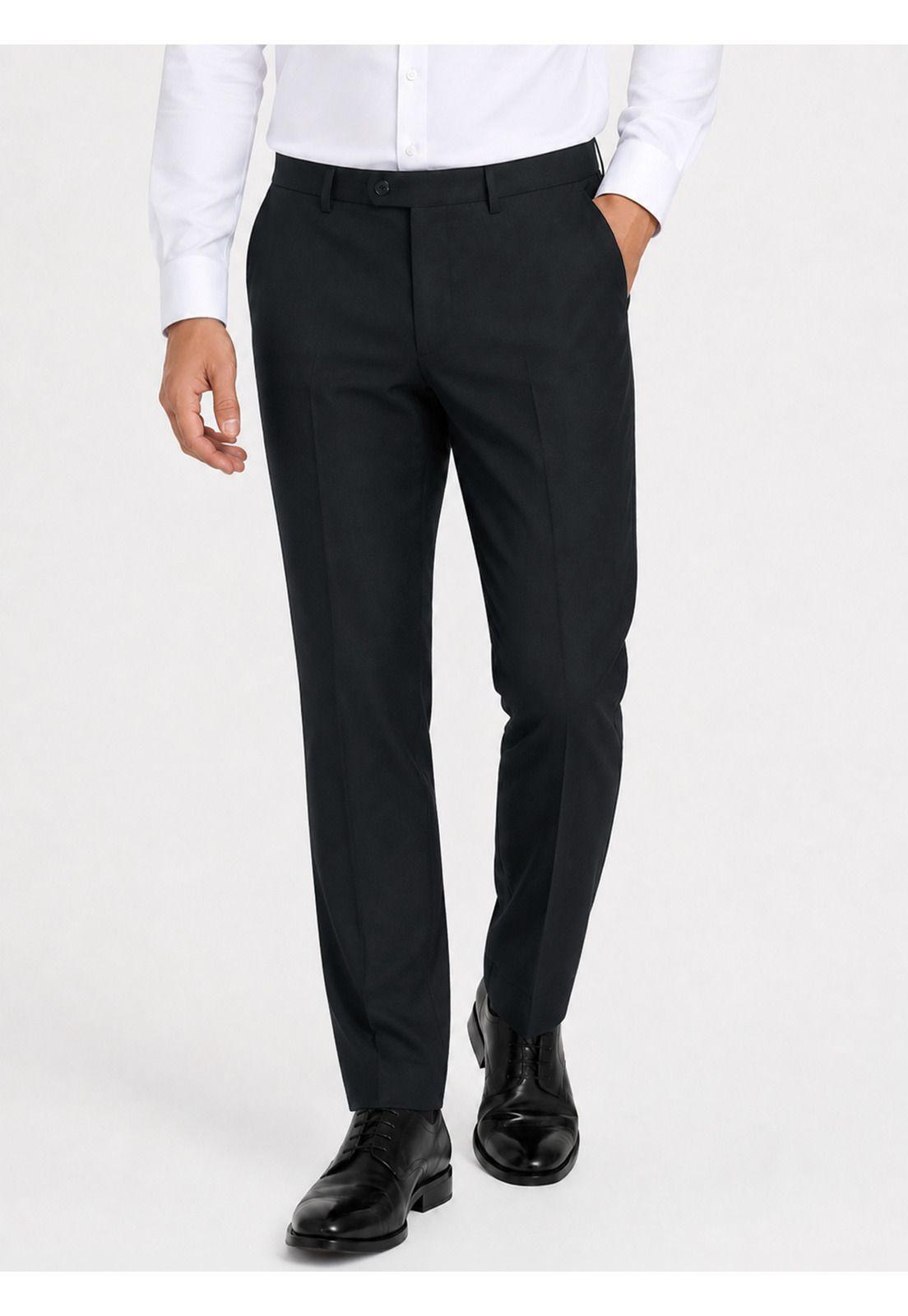 Traje Lana Texturado Tailored Fit Negro Arrow AM3403NE-6