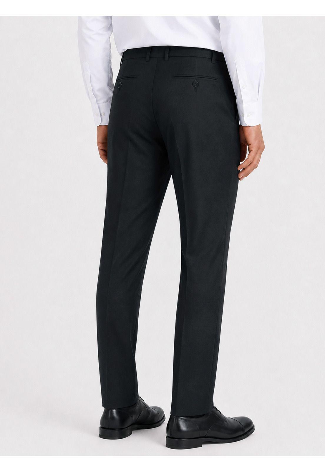 Traje Lana Texturado Tailored Fit Negro Arrow AM3403NE-7