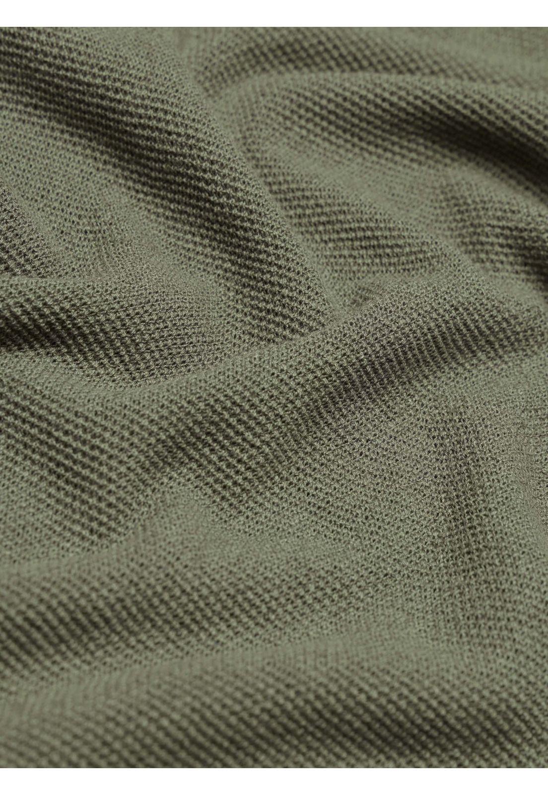 Polera Tejida Lino-Algodón Regular Fit Verde Arrow PO34048VE-4