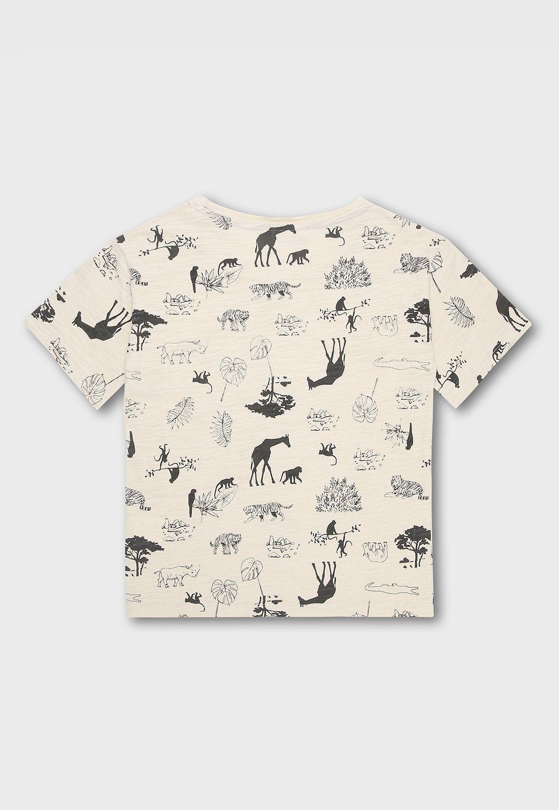 Polera Manga Corta Niño Osito POOV531BE-1