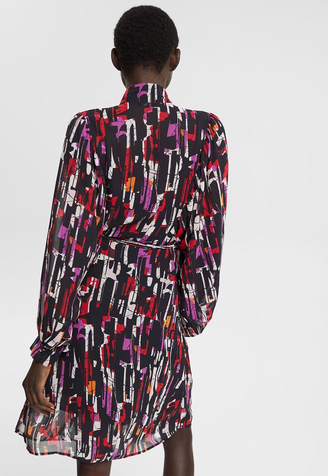 Vestido De Gasa Estampado Mujer Esprit-1