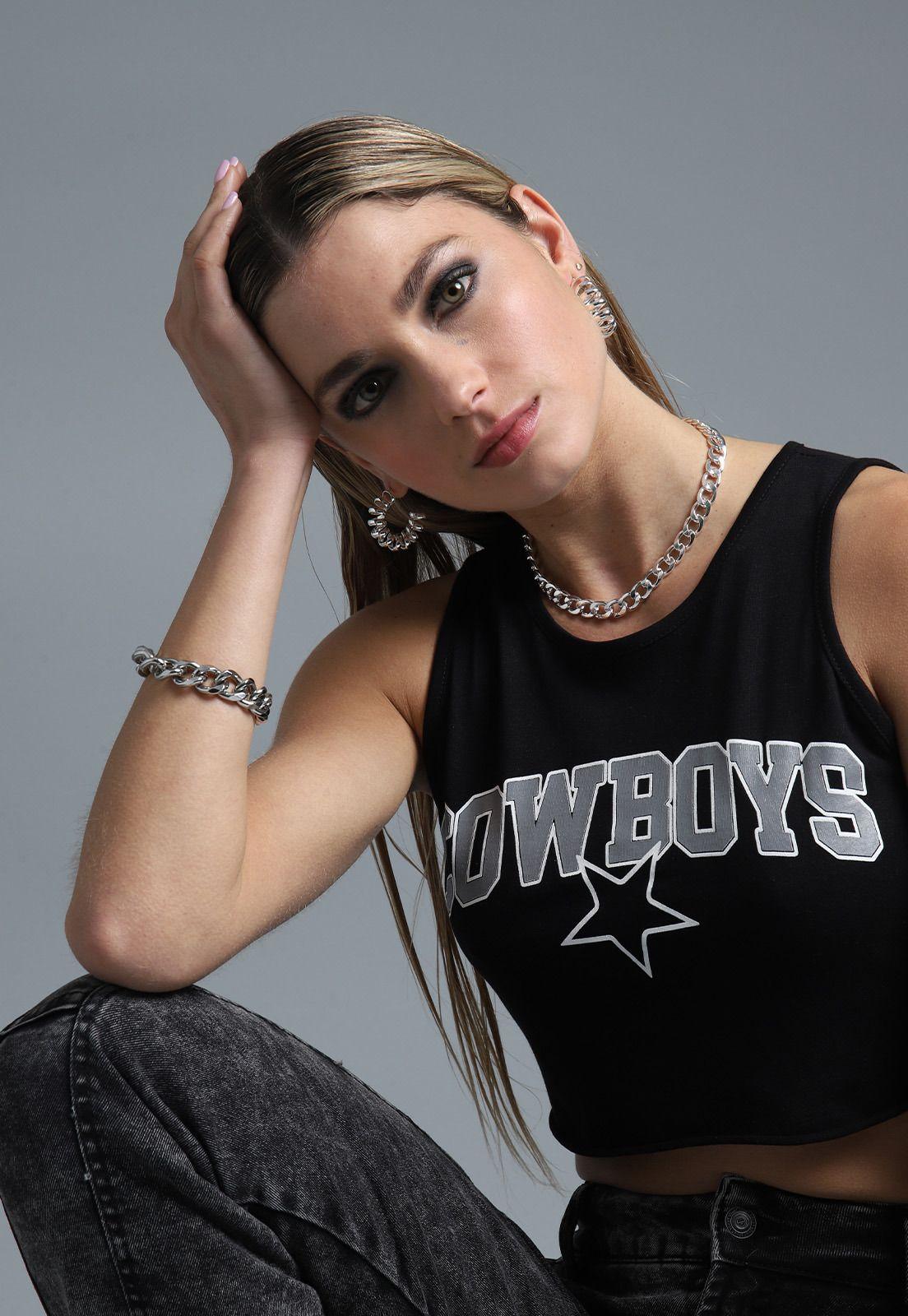 Polera Top Sin Manga Mujer Soviet SPO1623NE-2