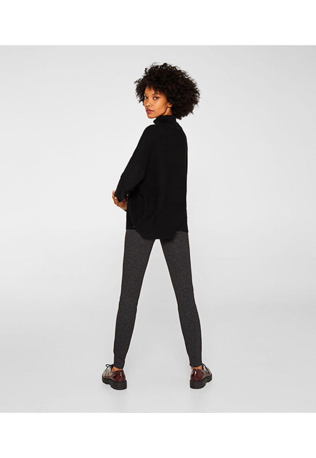 Treggings con efecto jaspeado en blanco y negro-2