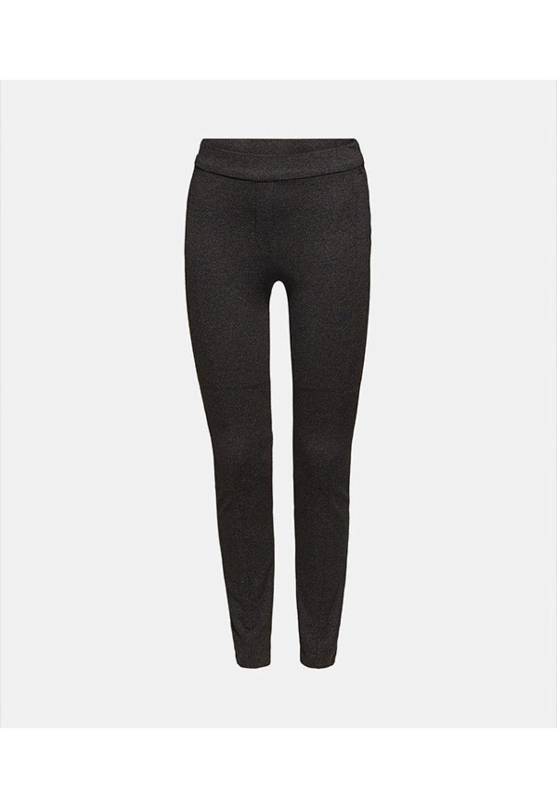 Treggings con efecto jaspeado en blanco y negro-3