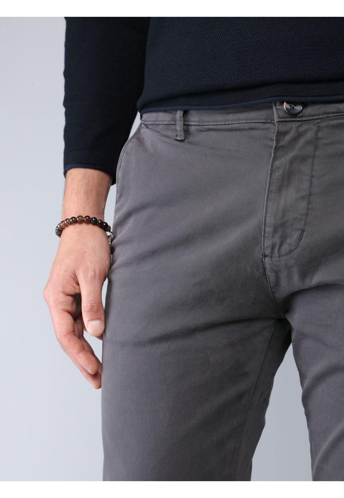 Pantalón Chino Spandex Regular Fit Gris Soviet SCIB085GR-2