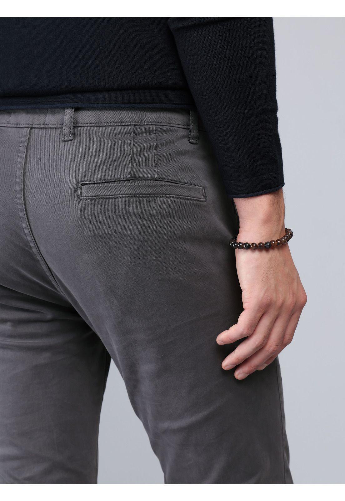 Pantalón Chino Spandex Regular Fit Gris Soviet SCIB085GR-4