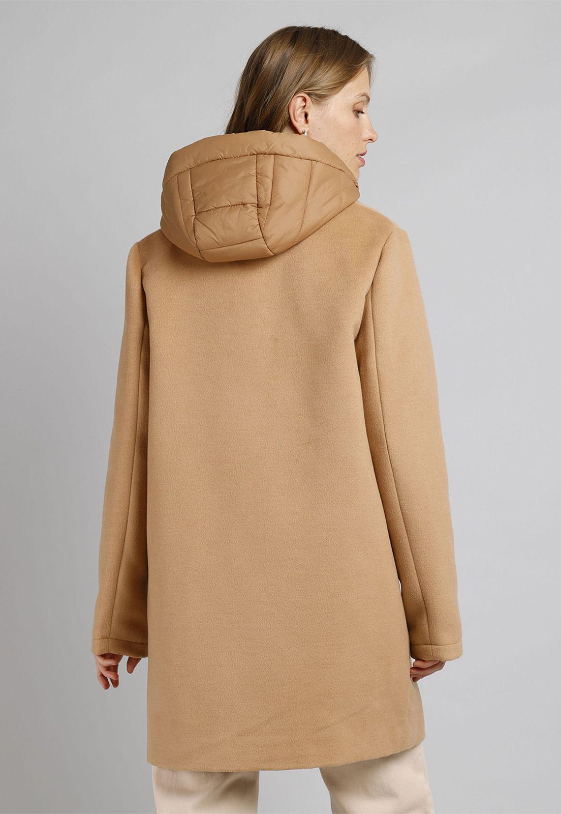 Abrigo de Paño con capucha desmontable Mujer Esprit C000867-1