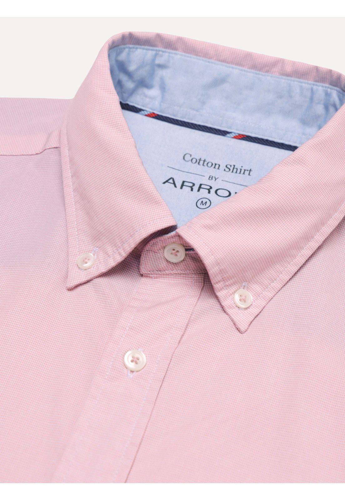 Camisa Fantasía Regular Fit Rosado Arrow CM34007RD-4