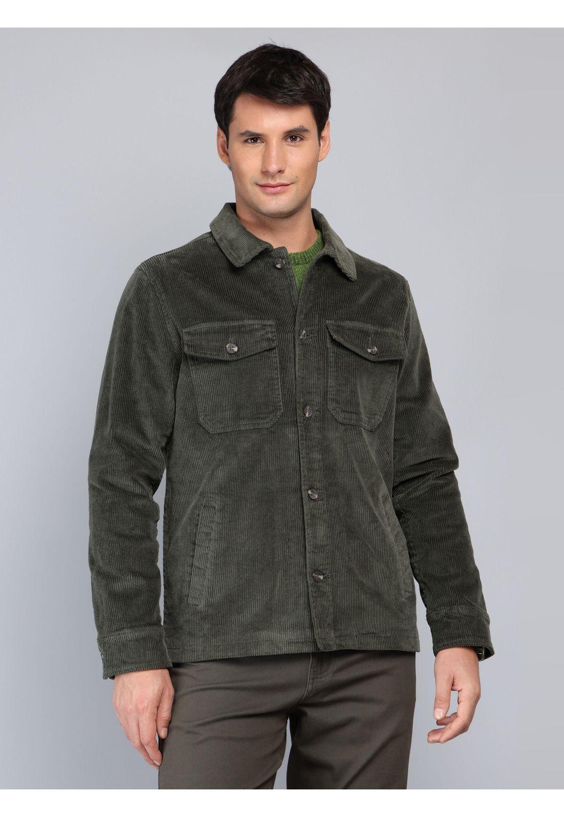 Chaqueta Cotelé Spandex Regular Fit Verde Arrow CA33040VE-5