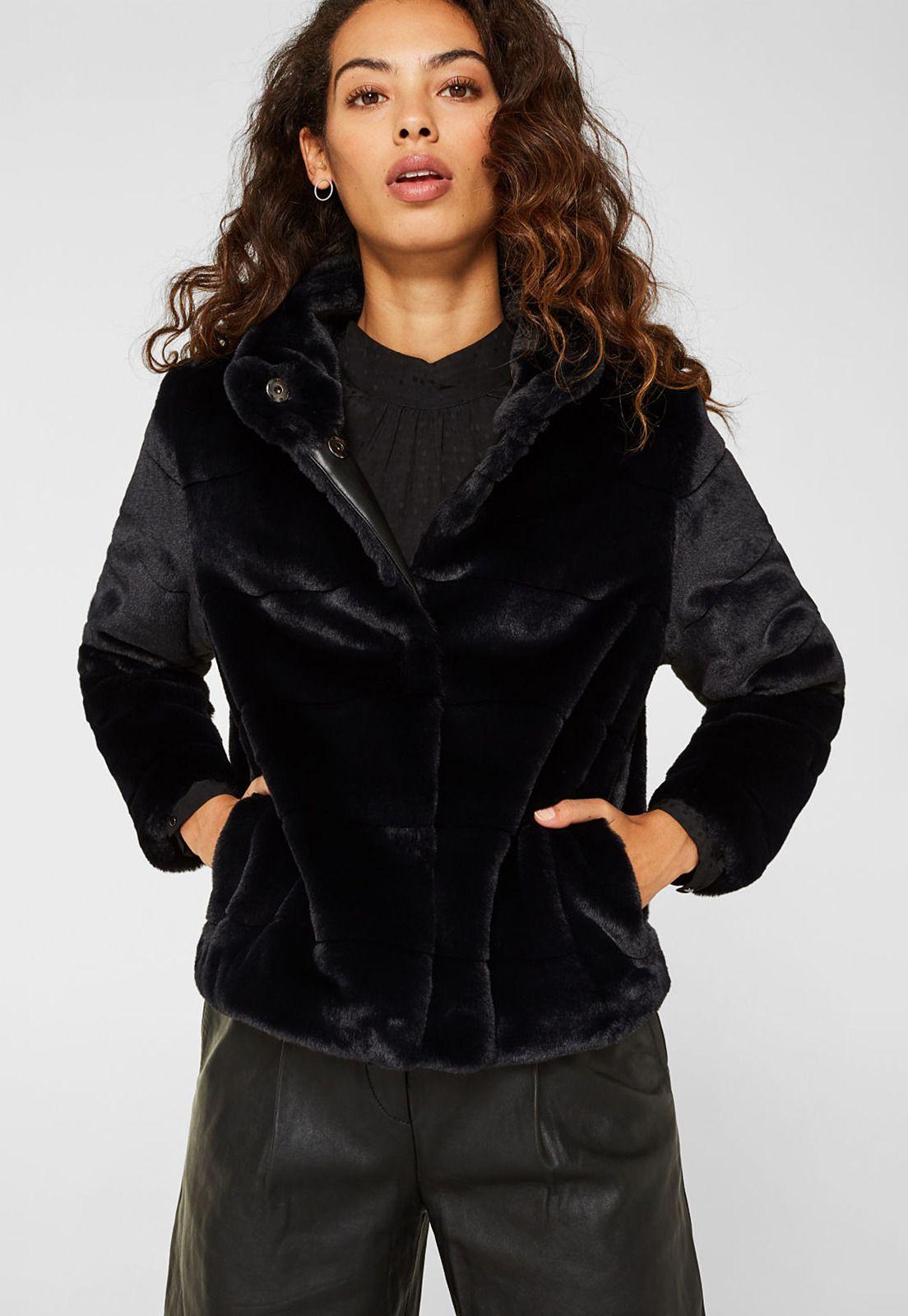 Chaqueta Mujer De Piel Sintética Esprit-0
