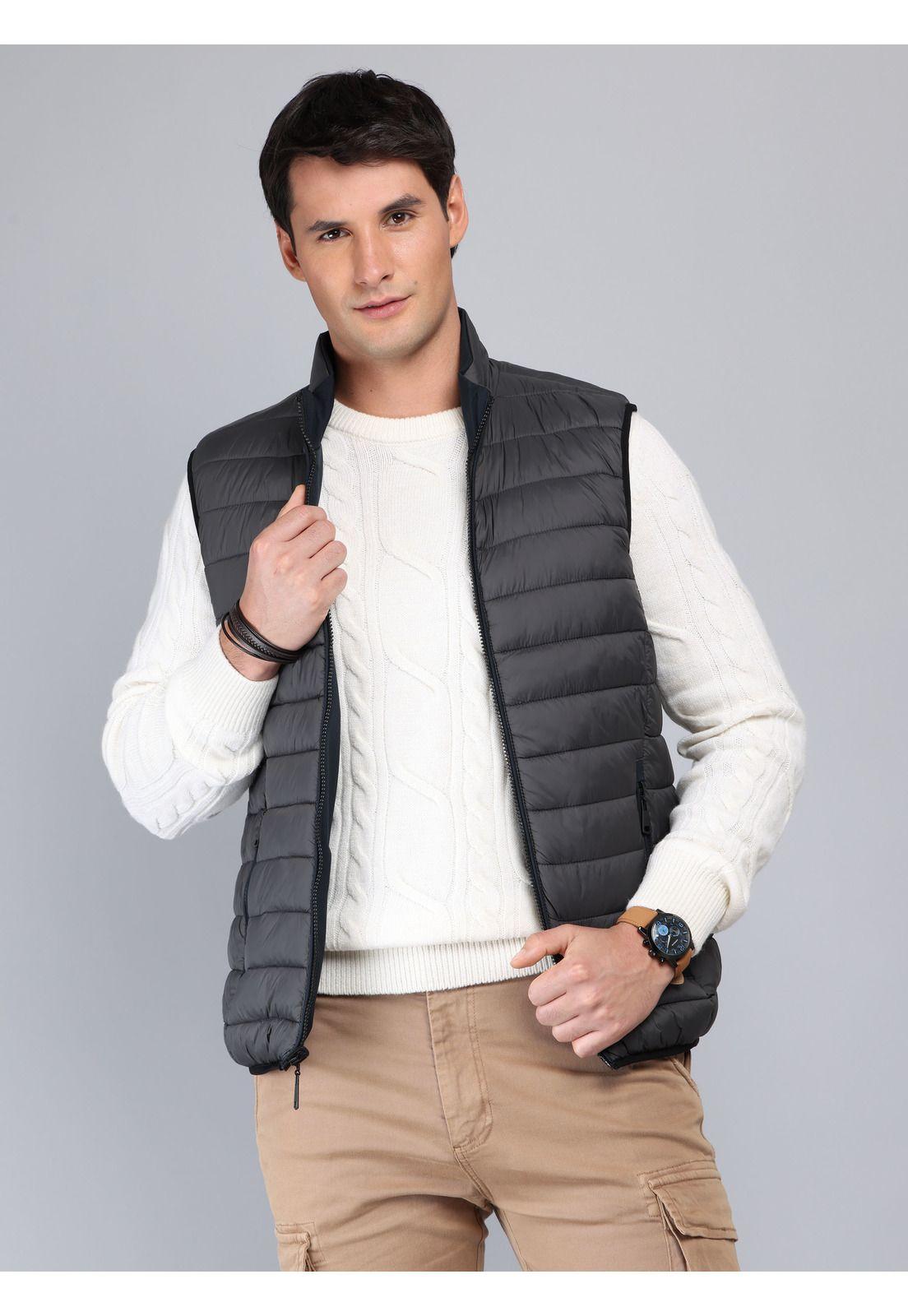 Chaqueta Sin mangas Reversible Azul Marino Soviet SCIG095NB-5