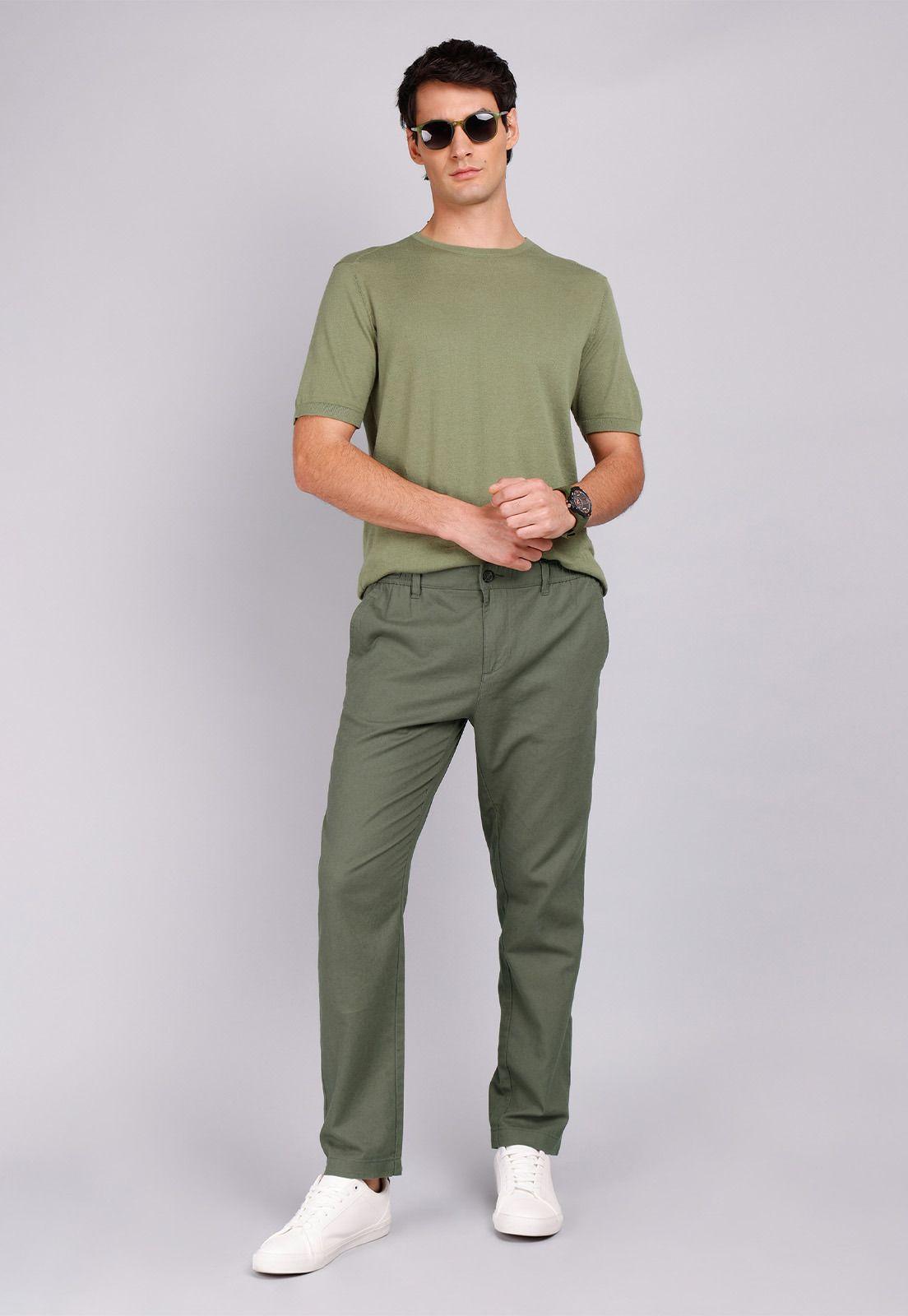 Pantalón Casual Lino Arrow PA32015OL-3
